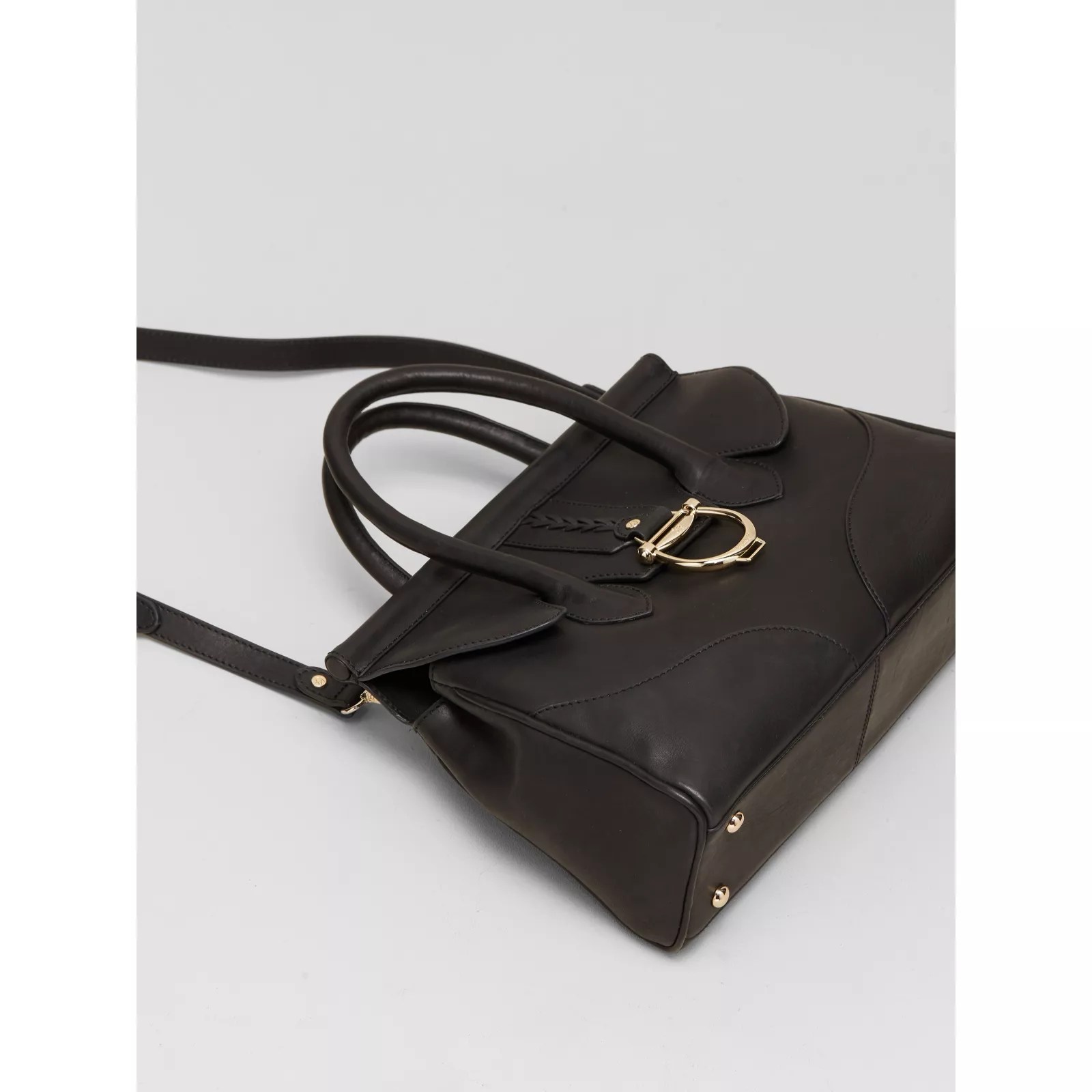 Paul Costelloe Florence Stirrup Leather Grab Bag QVC UK