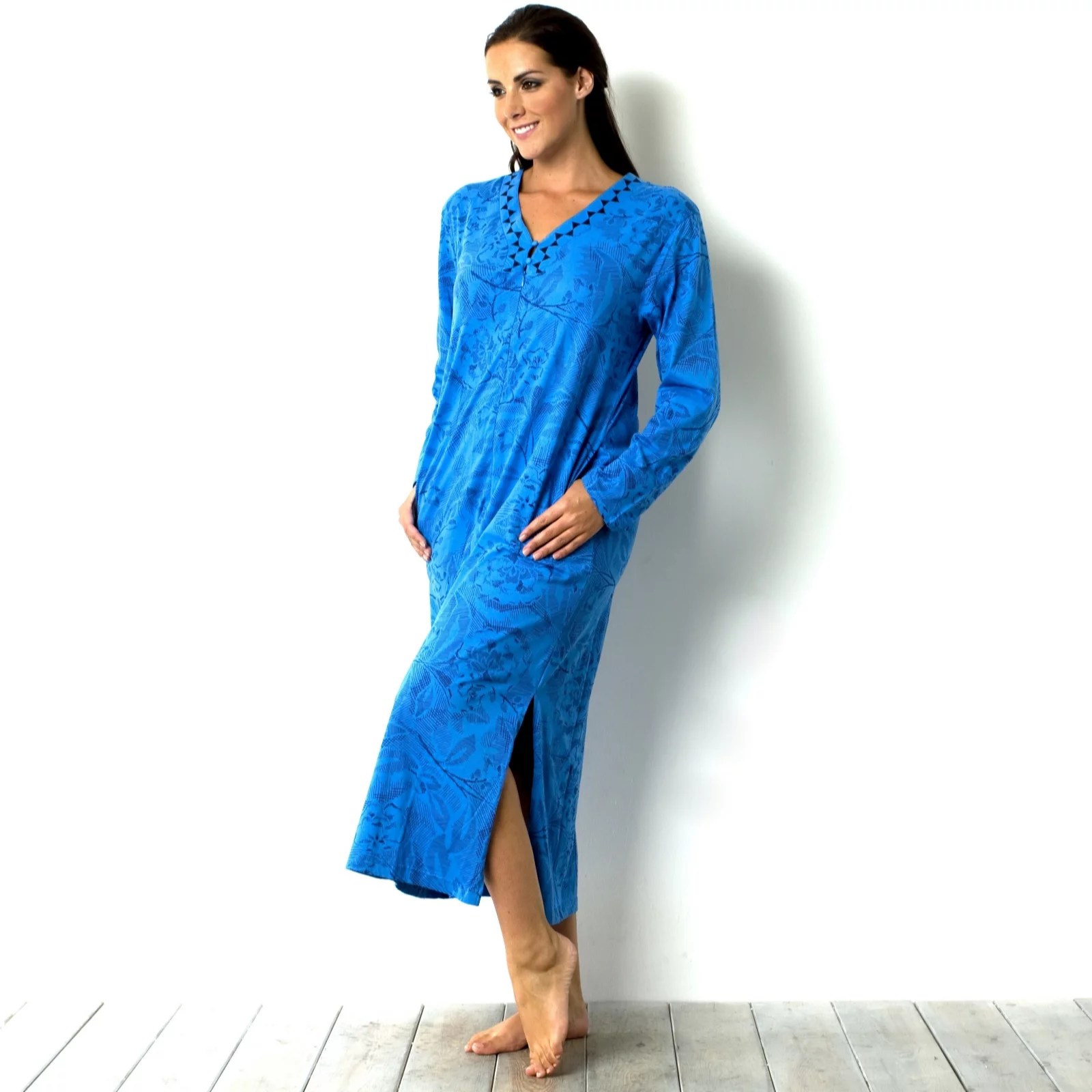 Carole Hochman Chiqui Print Zip Front Robe QVC UK