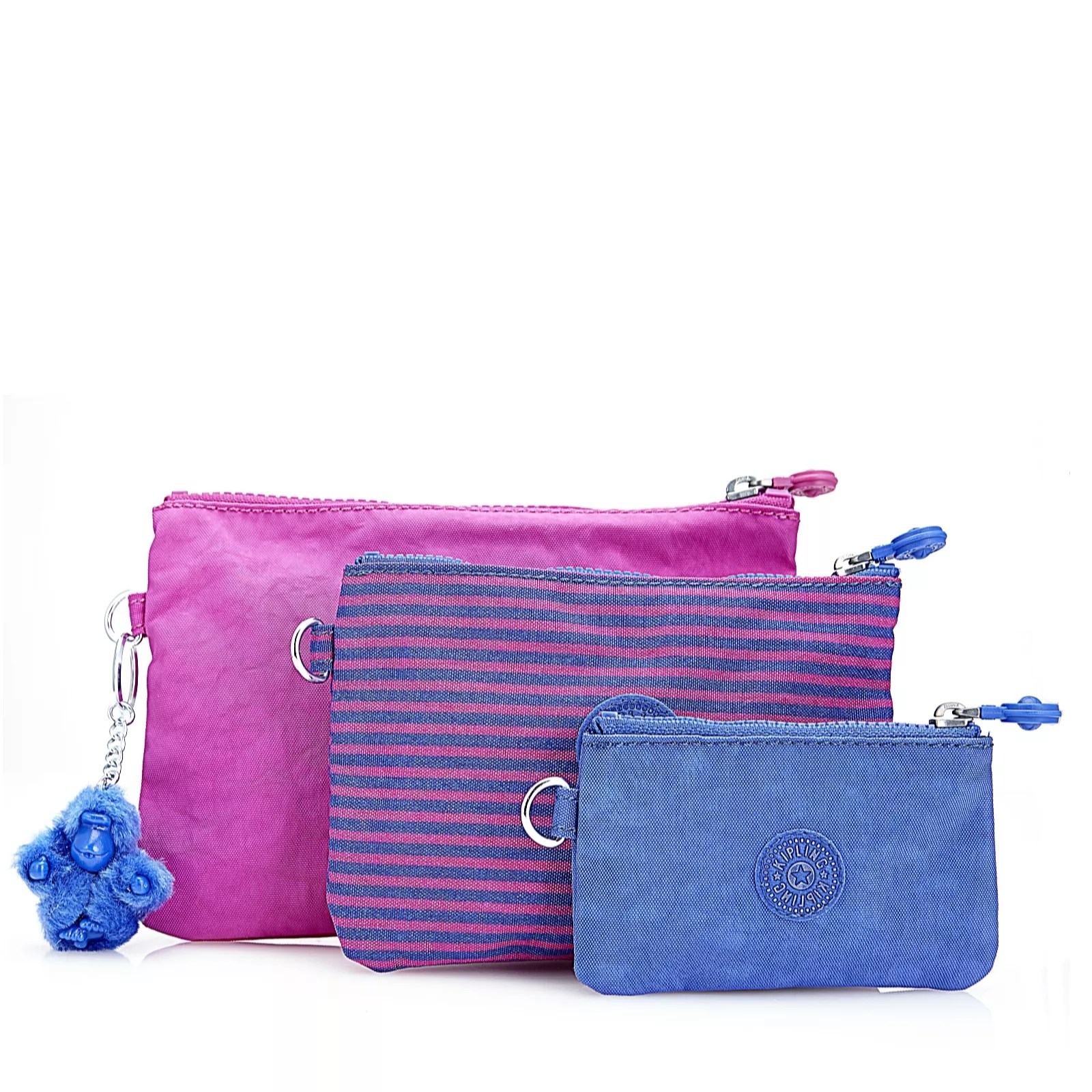 Kipling Iaka Set of Three Pouches QVC UK