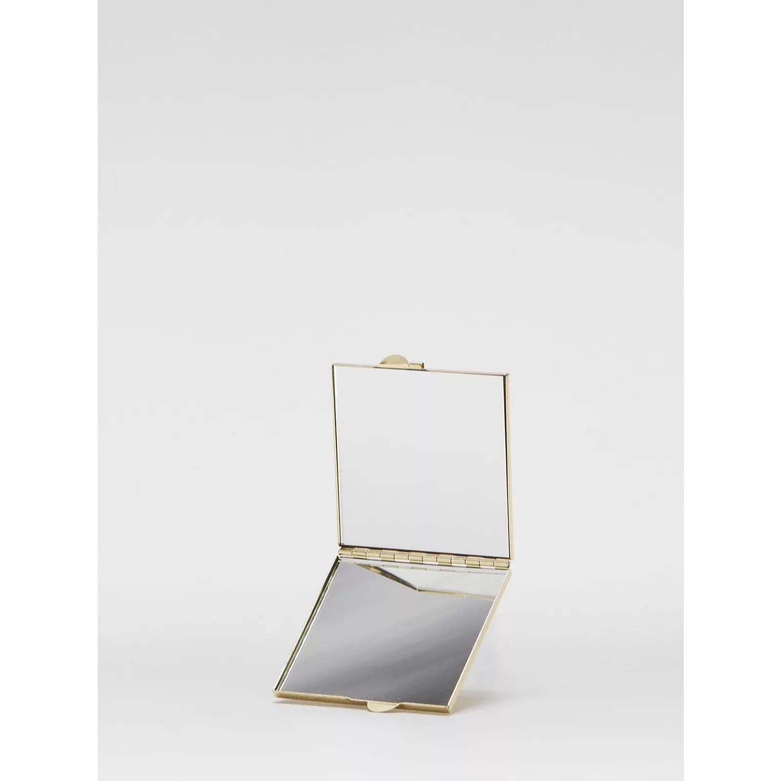 Outlet Ruth Langsford Leather Makeup Pouch with Mirror QVC UK