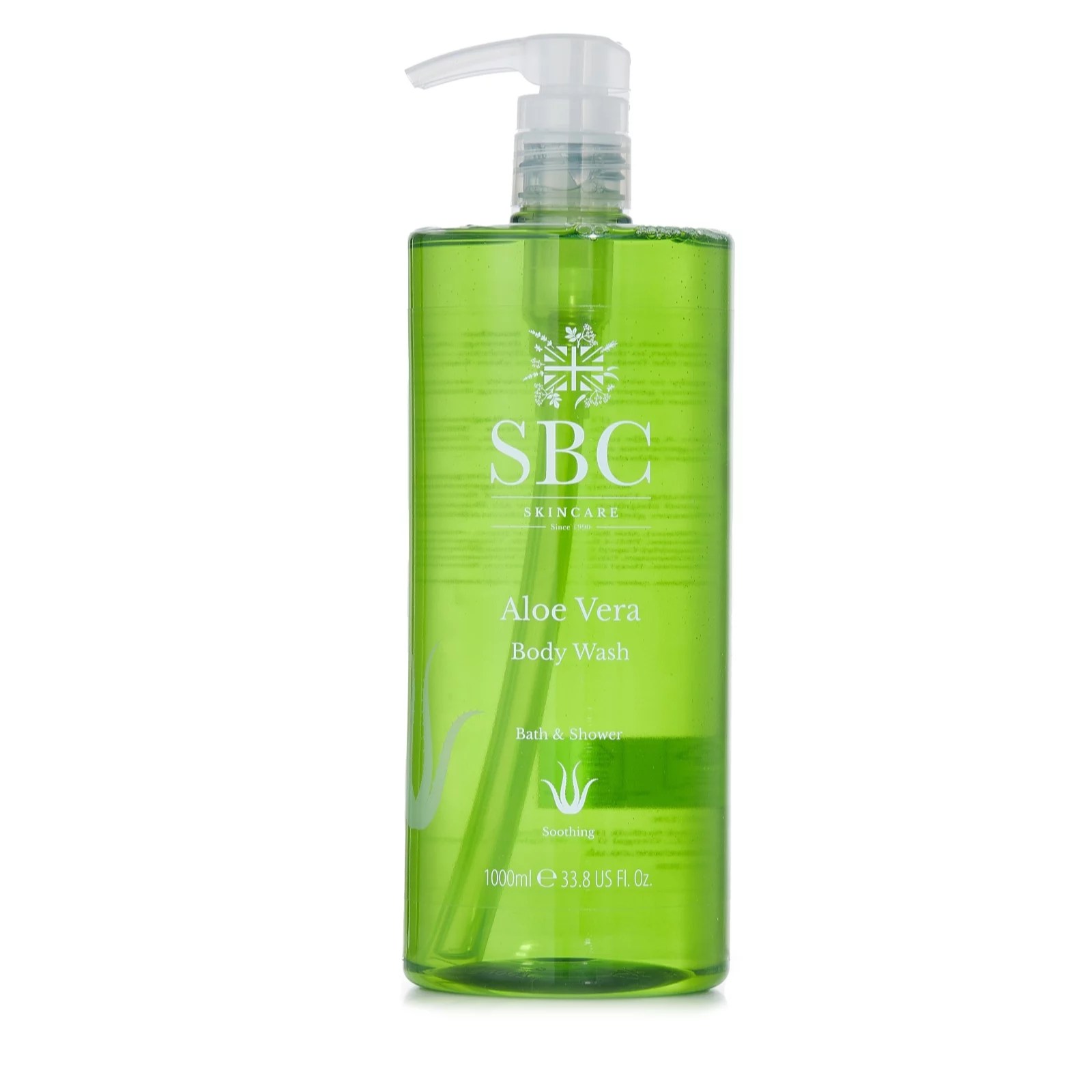 SBC Aloe Vera Bath & Shower Gel 1 Litre QVC UK