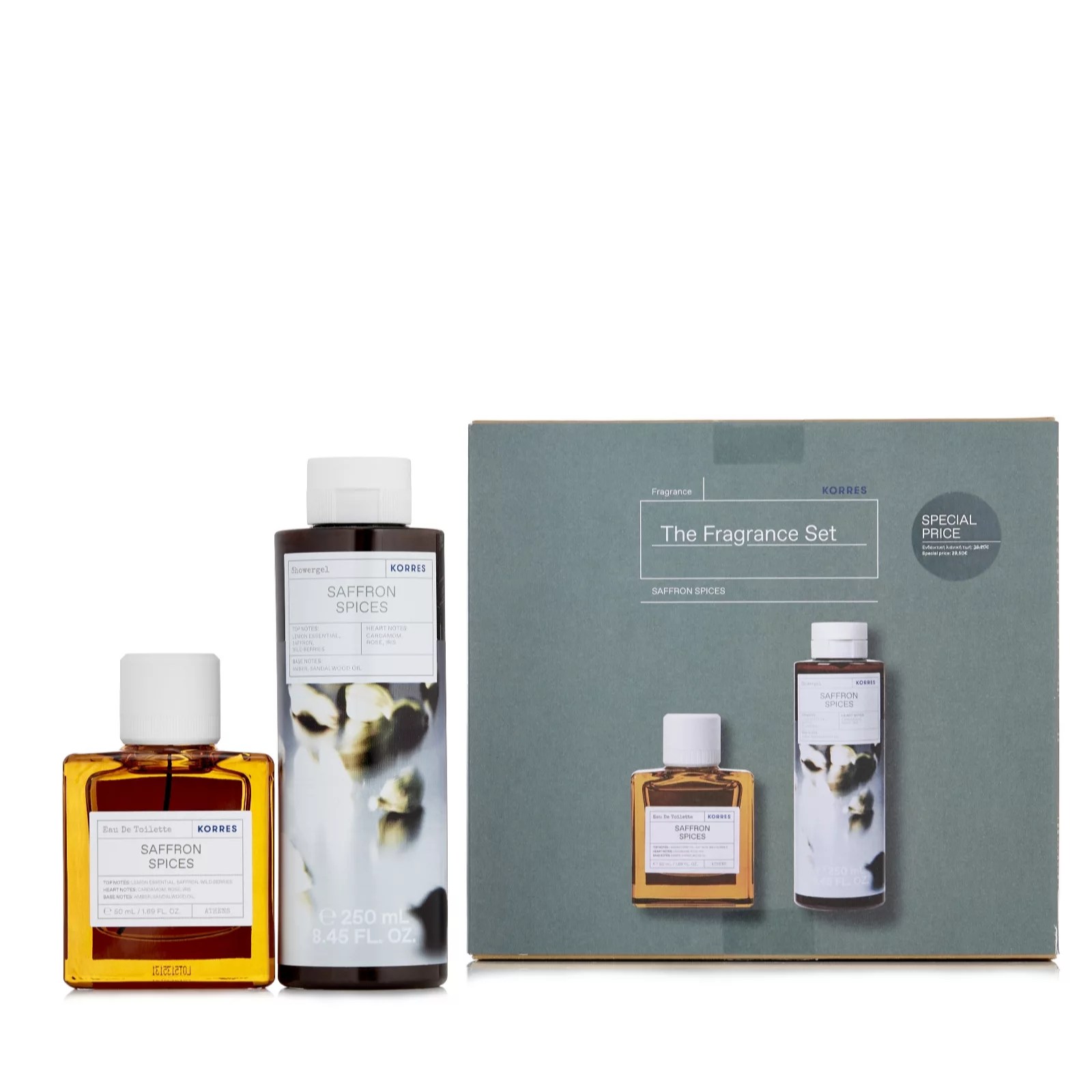 Korres 2 Piece Saffron Spices Layering Collection QVC UK