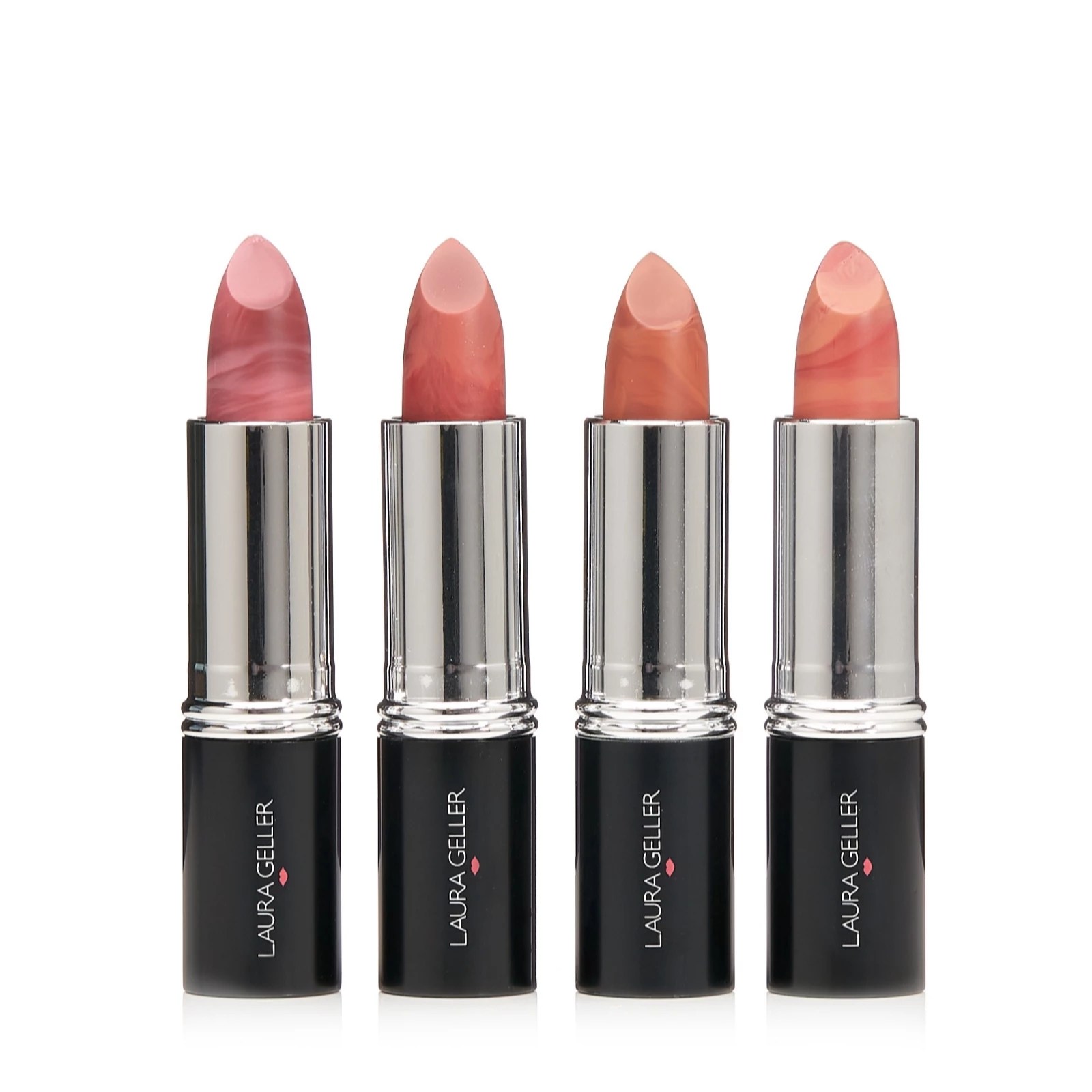 Laura Geller 4 Piece Italian Marble Lipstick Collection QVC UK