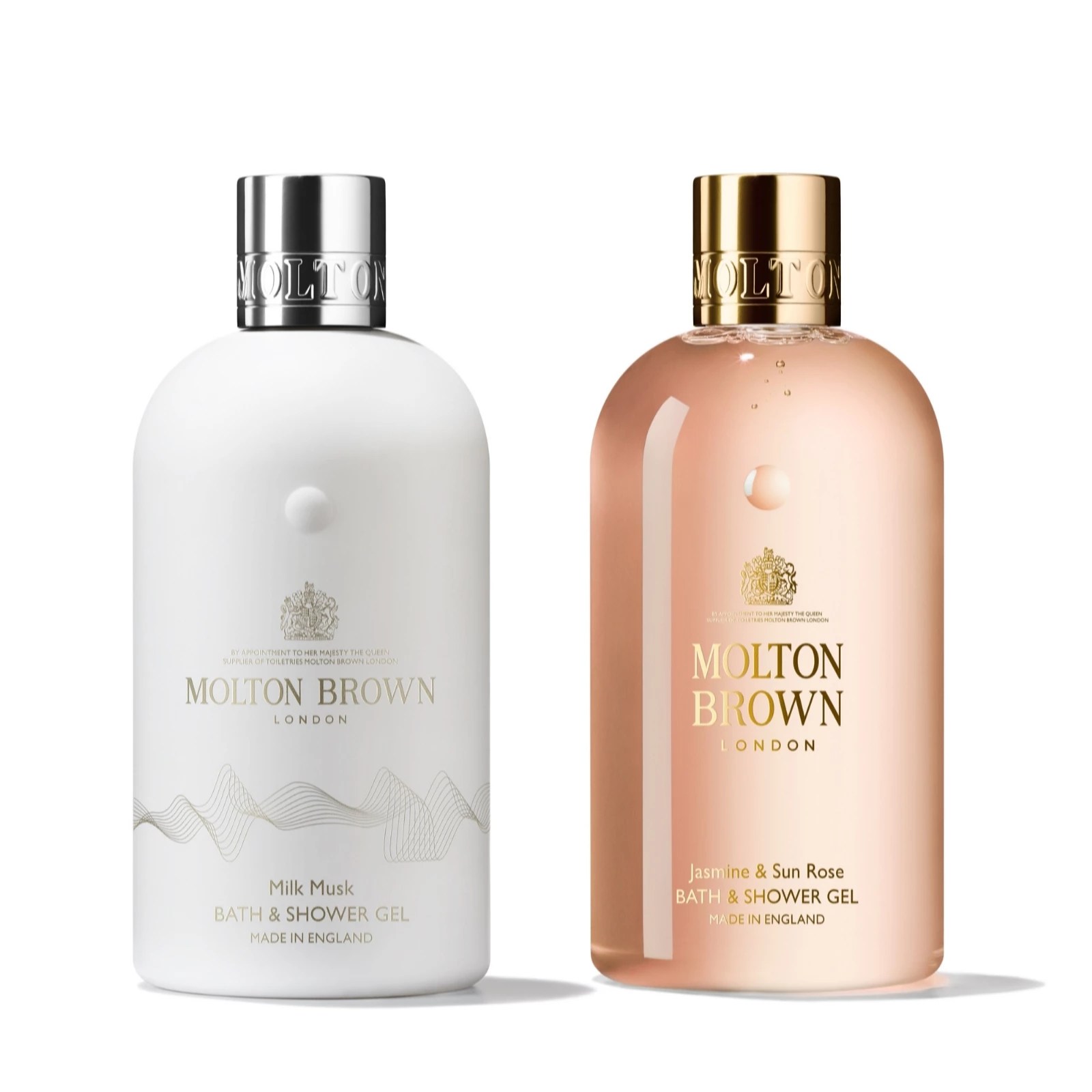 Molton Brown Milk Musk & Jasmine Bath & Shower Gel Duo 300ml QVC UK