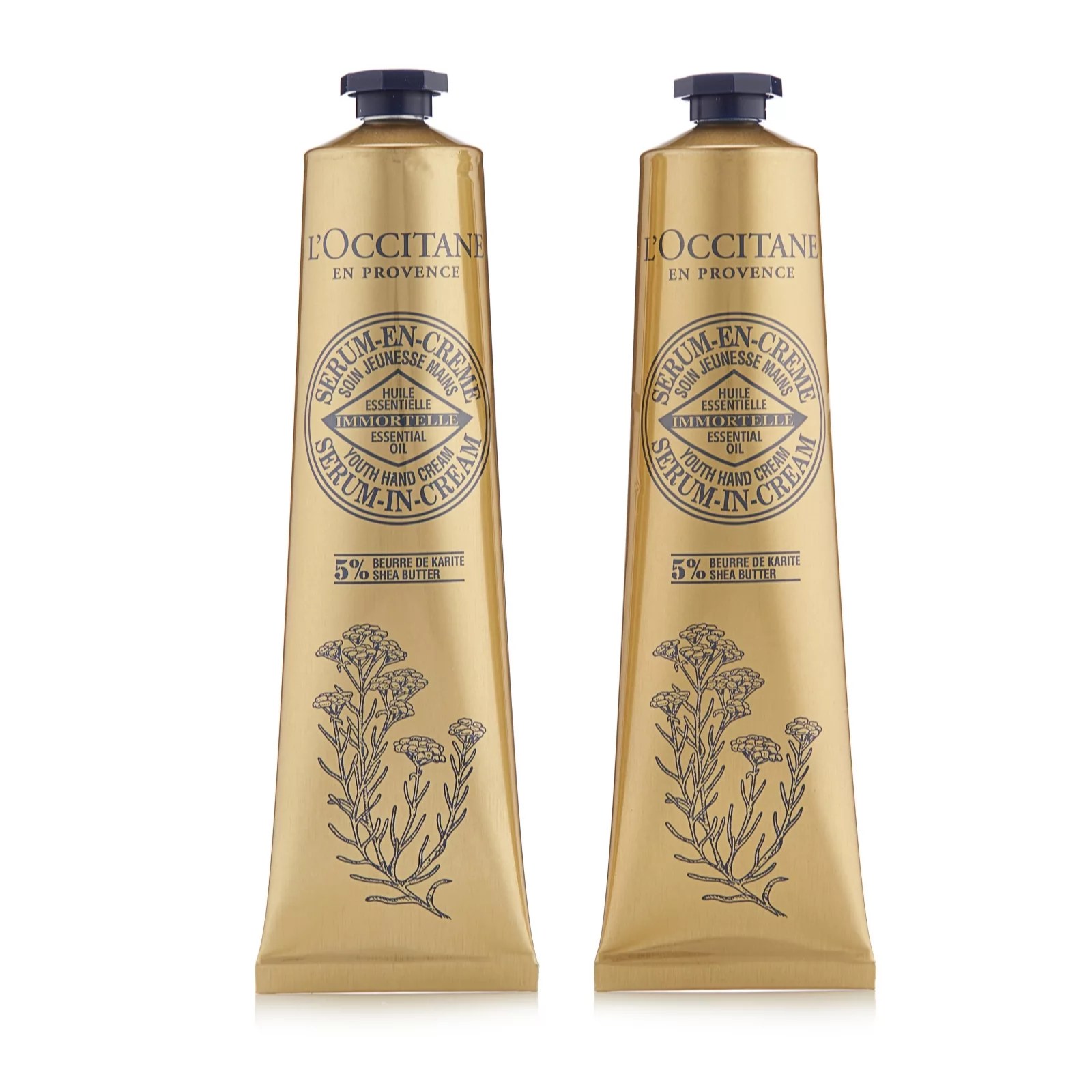 L'Occitane Youth Hand Cream 75ml Duo QVC UK