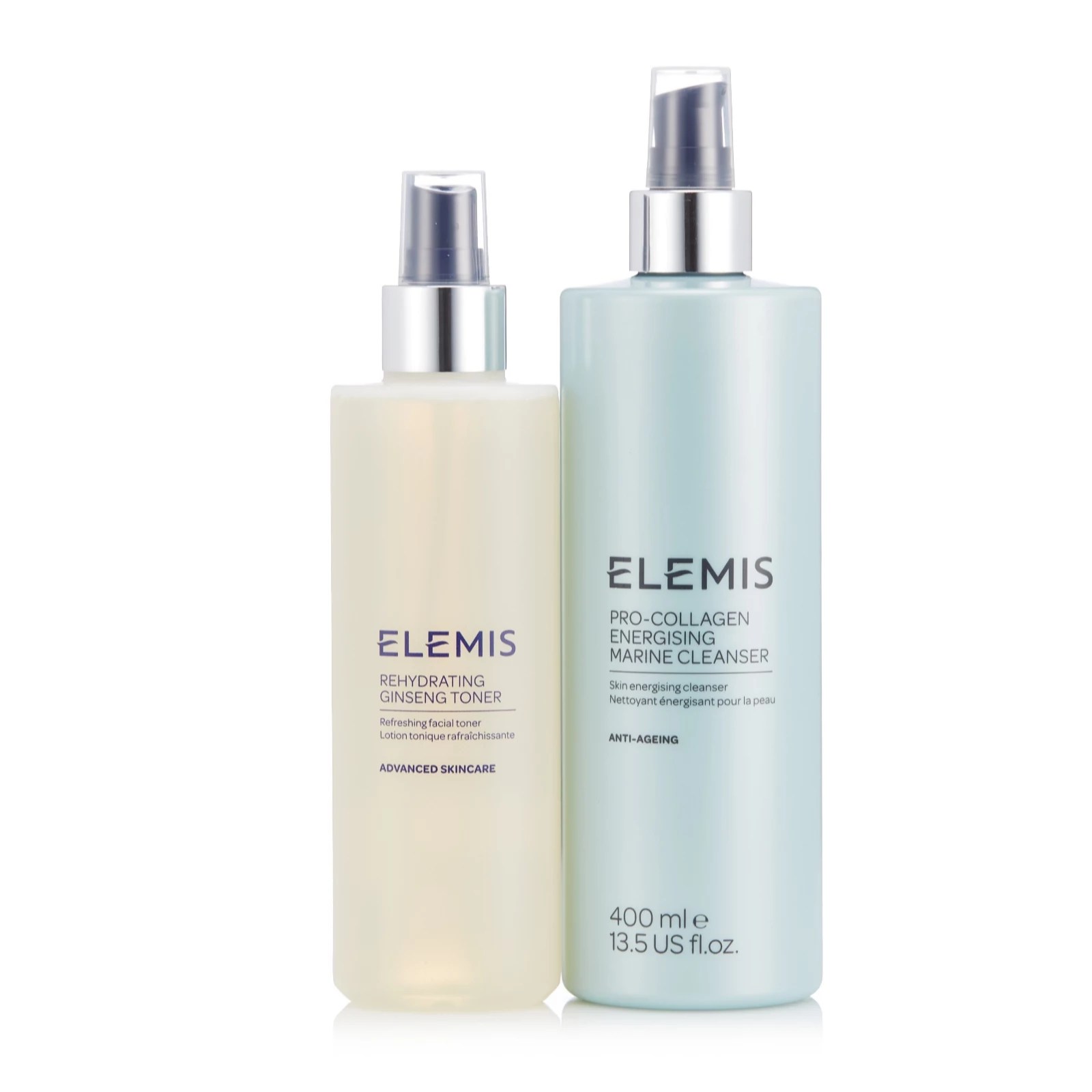 Elemis ProCollagen Energising Cleanse & Tone Duo QVC UK