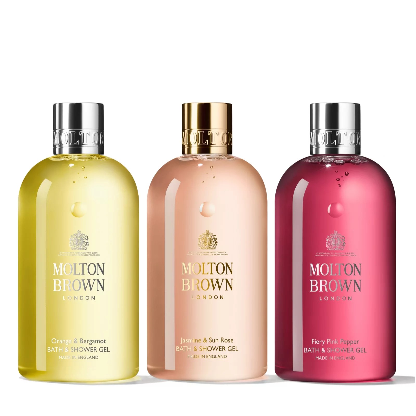 Molton Brown 3 Piece Bath & Shower Gel Collection 300ml QVC UK