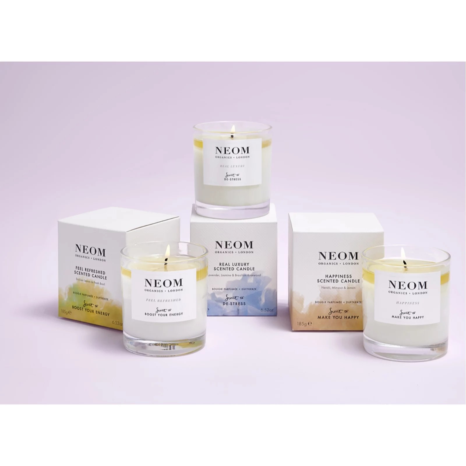 Neom 3 Piece Luxury Candle Collection QVC UK