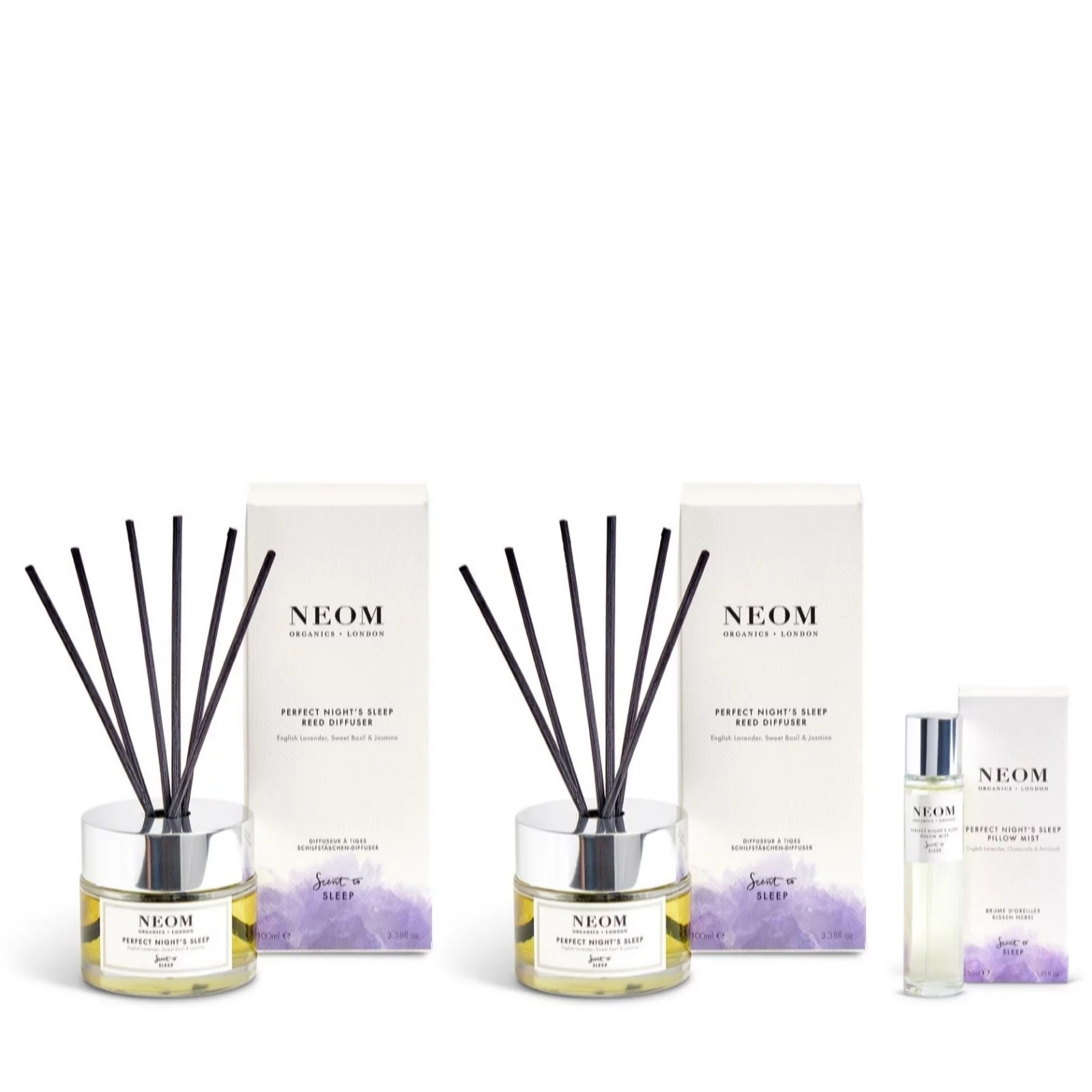 Neom Reed Diffuser Duo & Pillow Mist Collection QVC UK