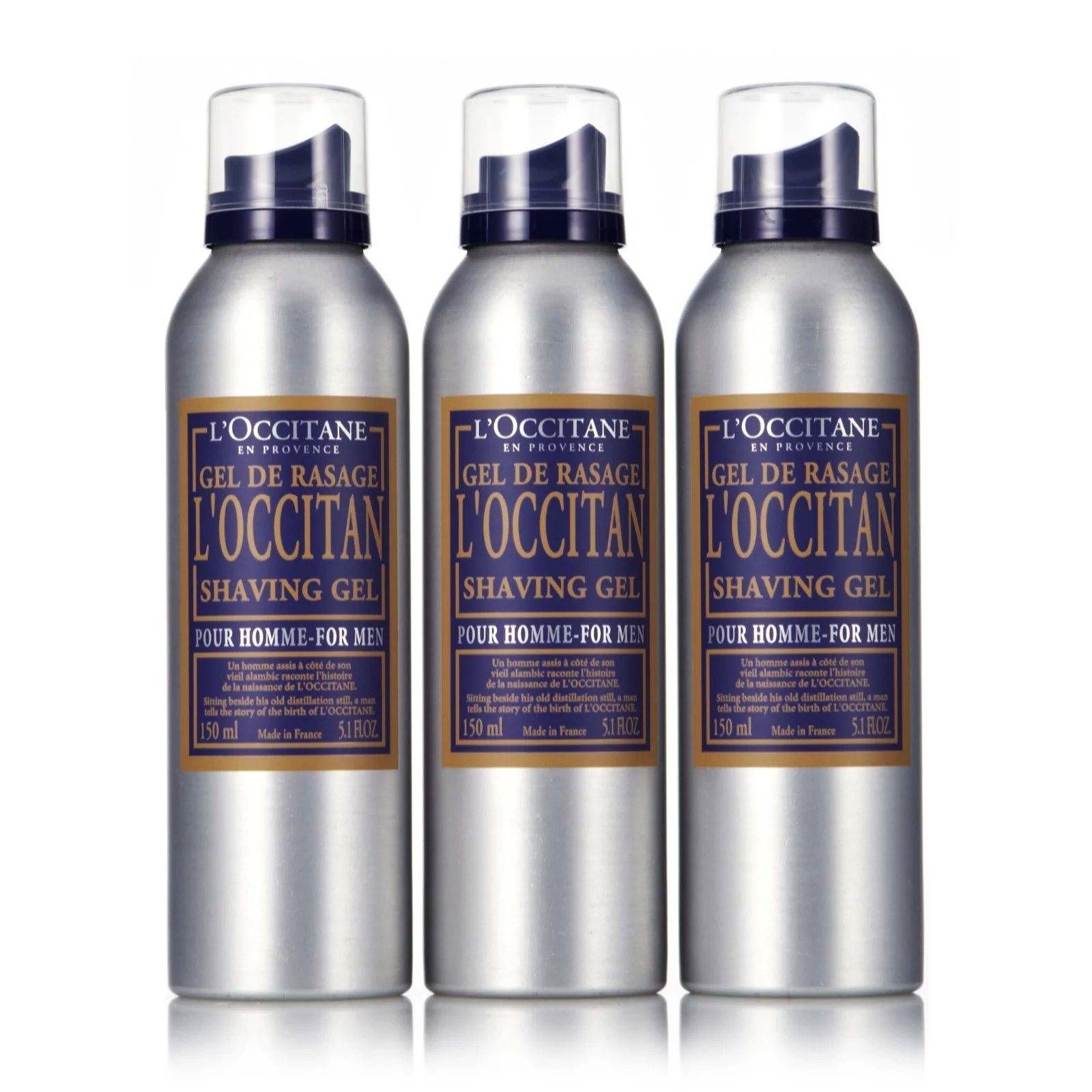 L'Occitane Shave Gel Trio QVC UK