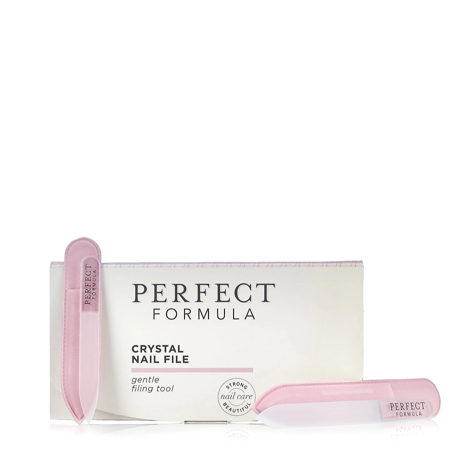 Perfect Formula 2 Piece Crystal Nail File Collection QVC UK