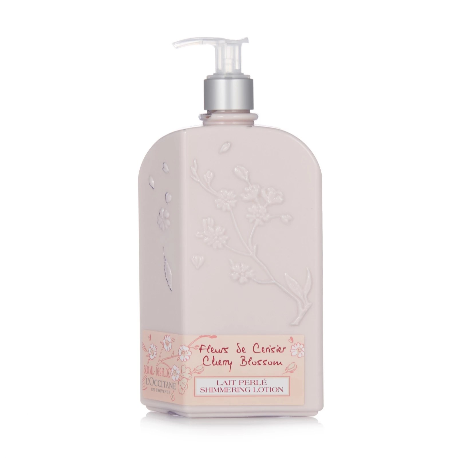 L'Occitane Cherry Blossom Shimmering Body Lotion 500ml QVC UK