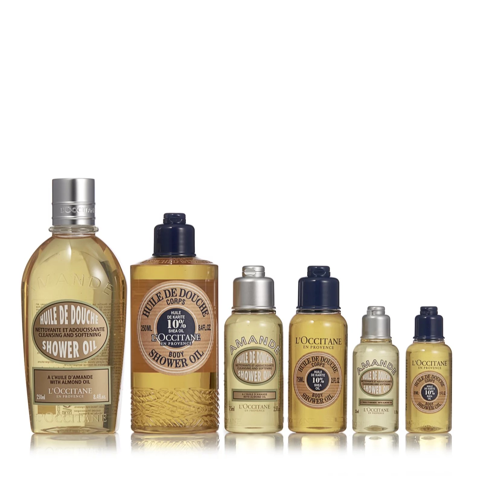 L'Occitane 6 Piece Shower Oil Collection QVC UK