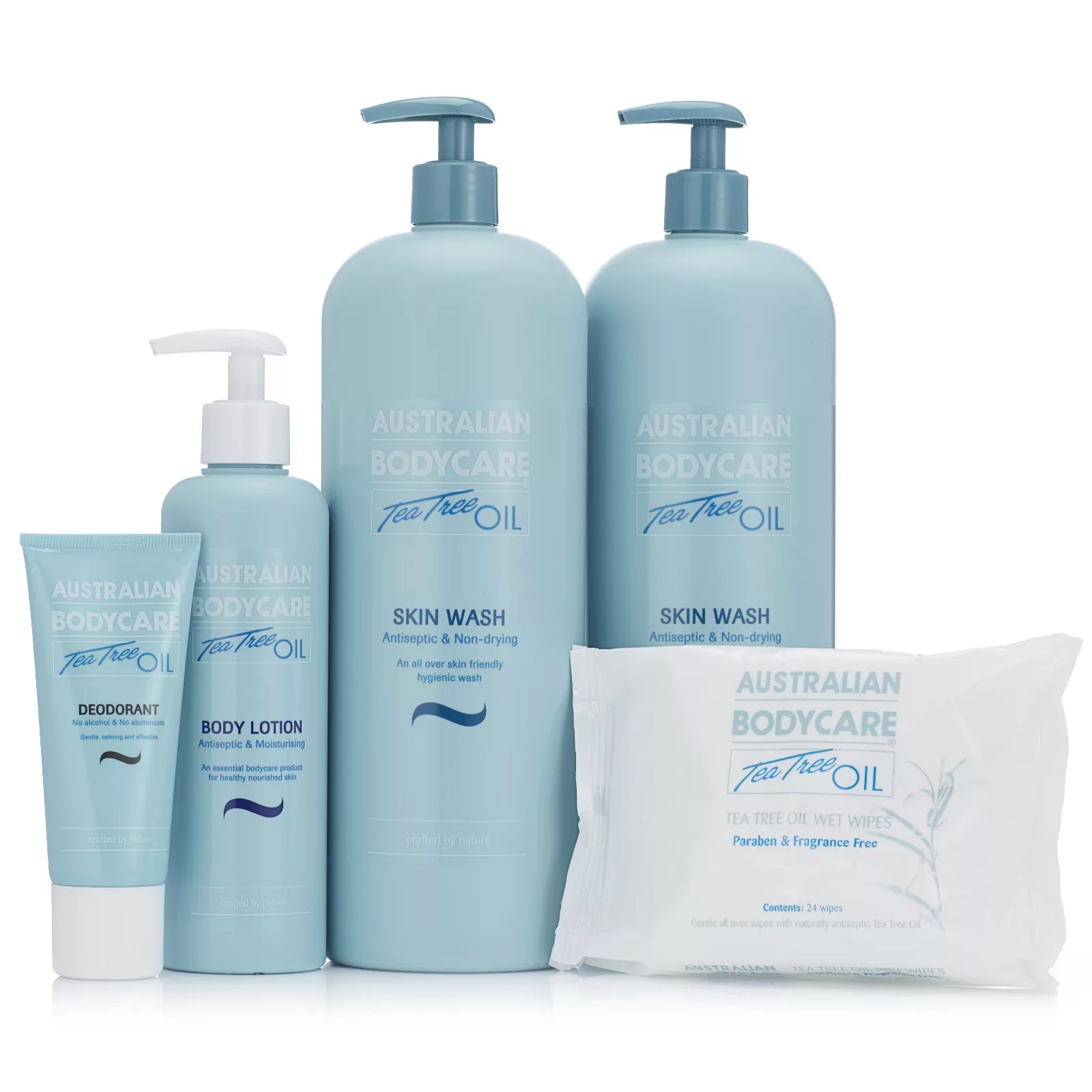 Australian Bodycare 5 Piece Total Body Skincare Collection QVC UK