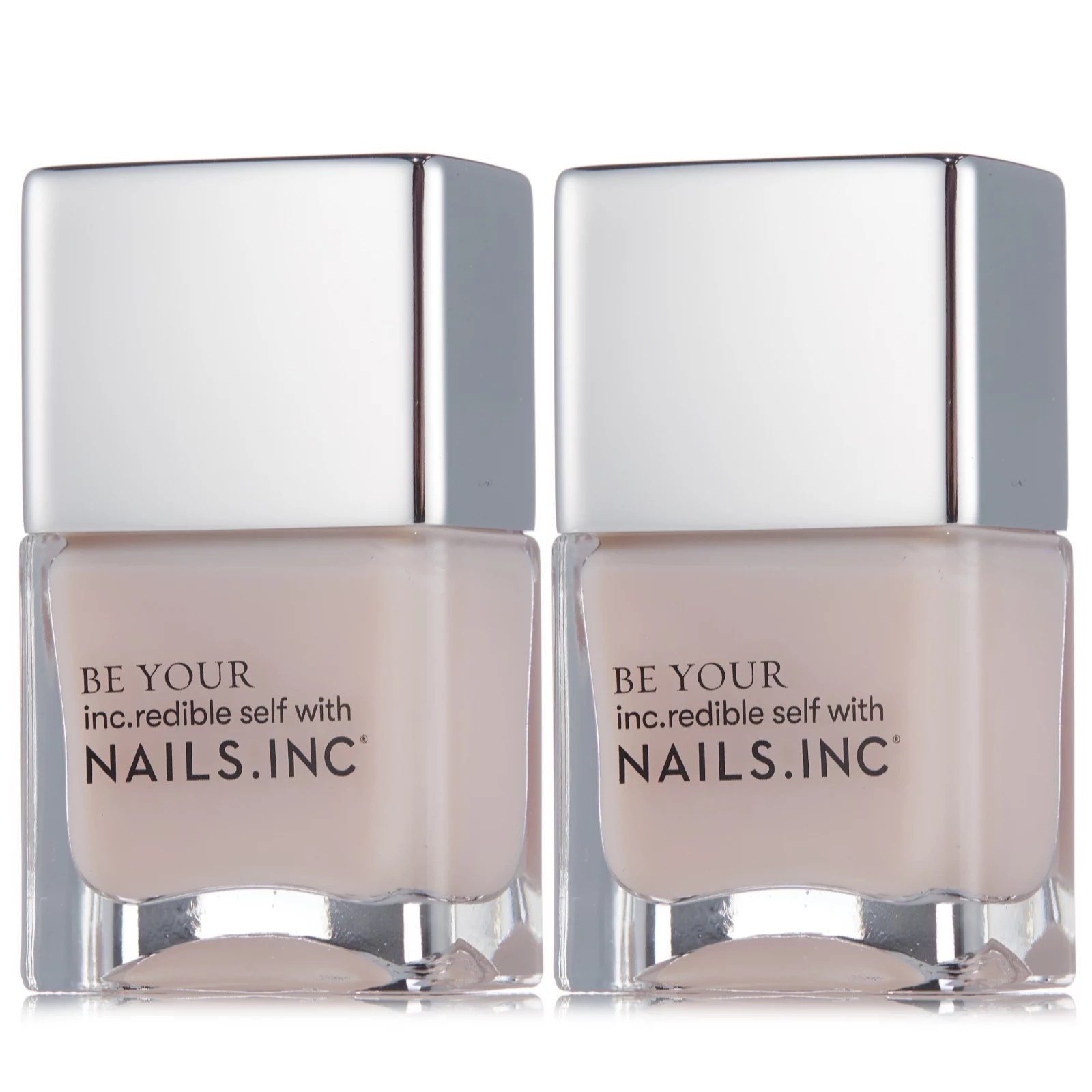 Nails Inc Base Glow Hyaluronic Base Coat 14ml Duo QVC UK