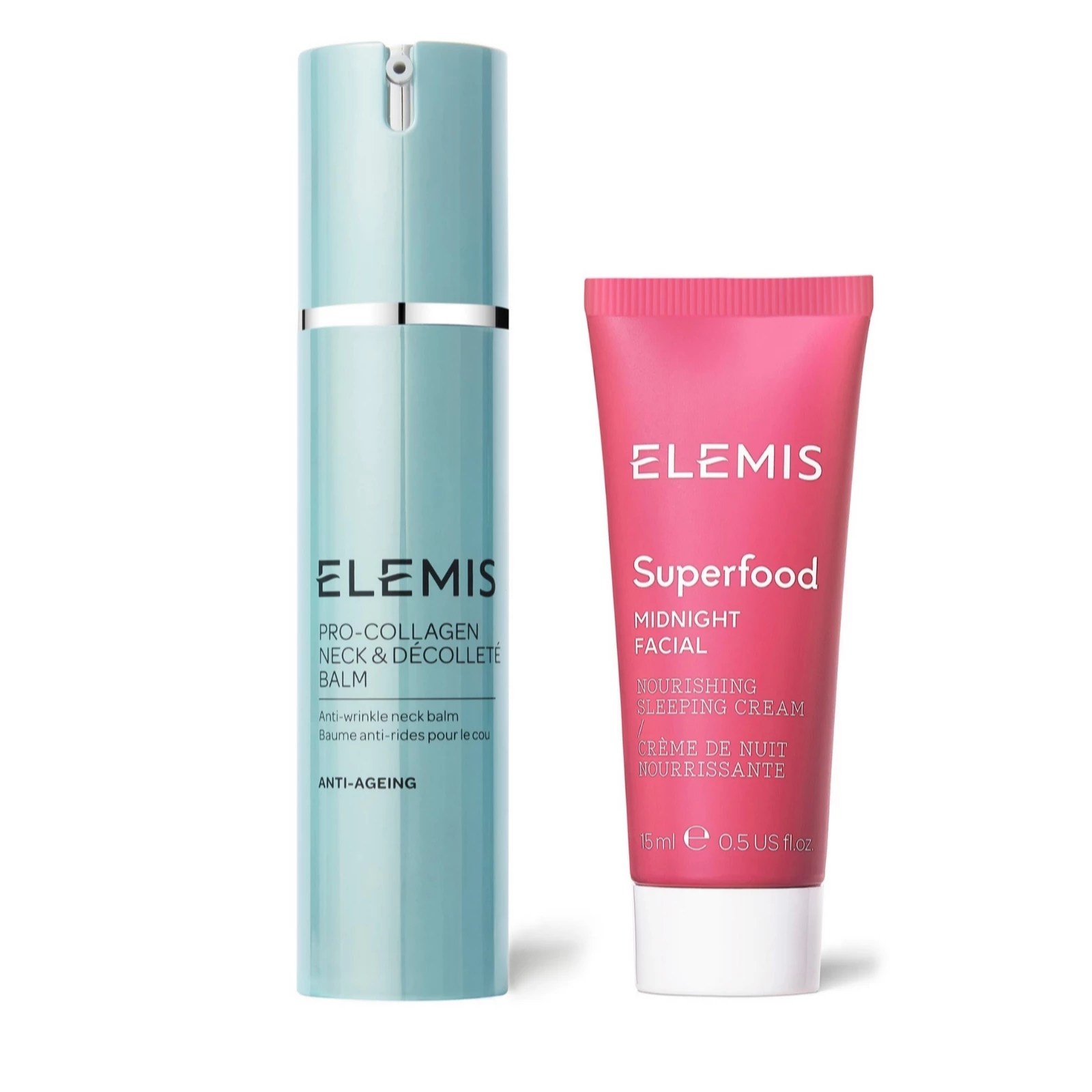 Elemis 2 Piece Night Face & Neck Routine QVC UK