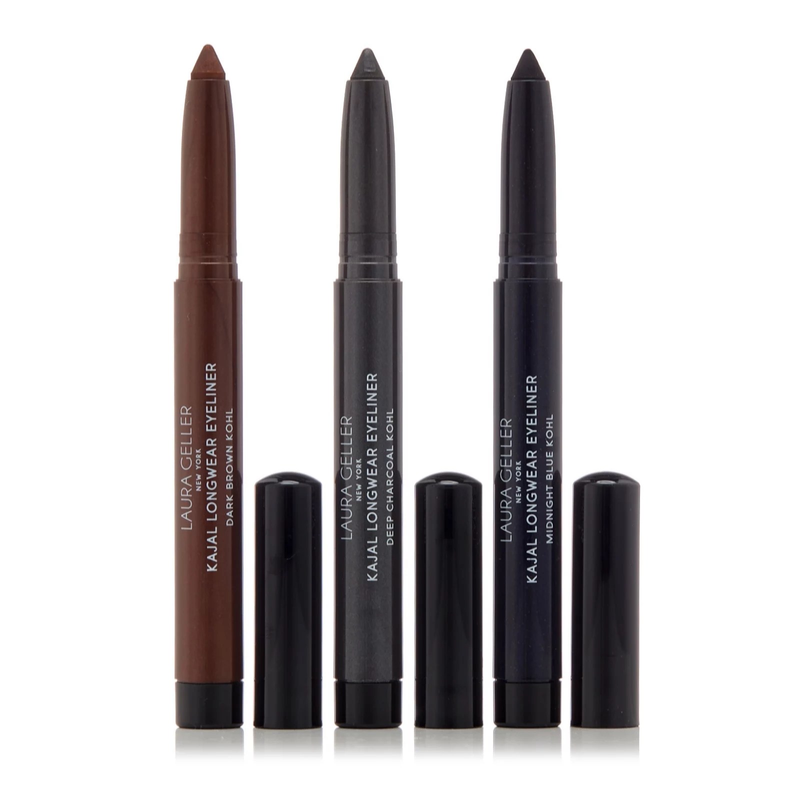 Laura Geller Kajal Longwear Eyeliner Trio QVC UK