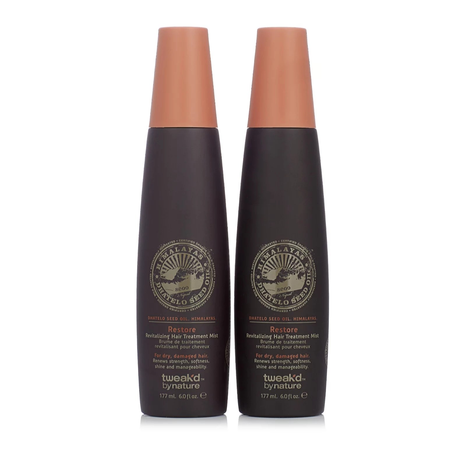 Tweak'd Dhatelo Restore Revitalizing Hair Treatment Mist 177ml Duo QVC UK