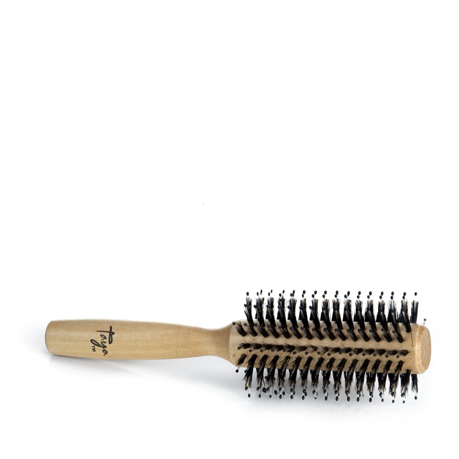 Taya Medium Wooden Round Hair Brush QVC UK