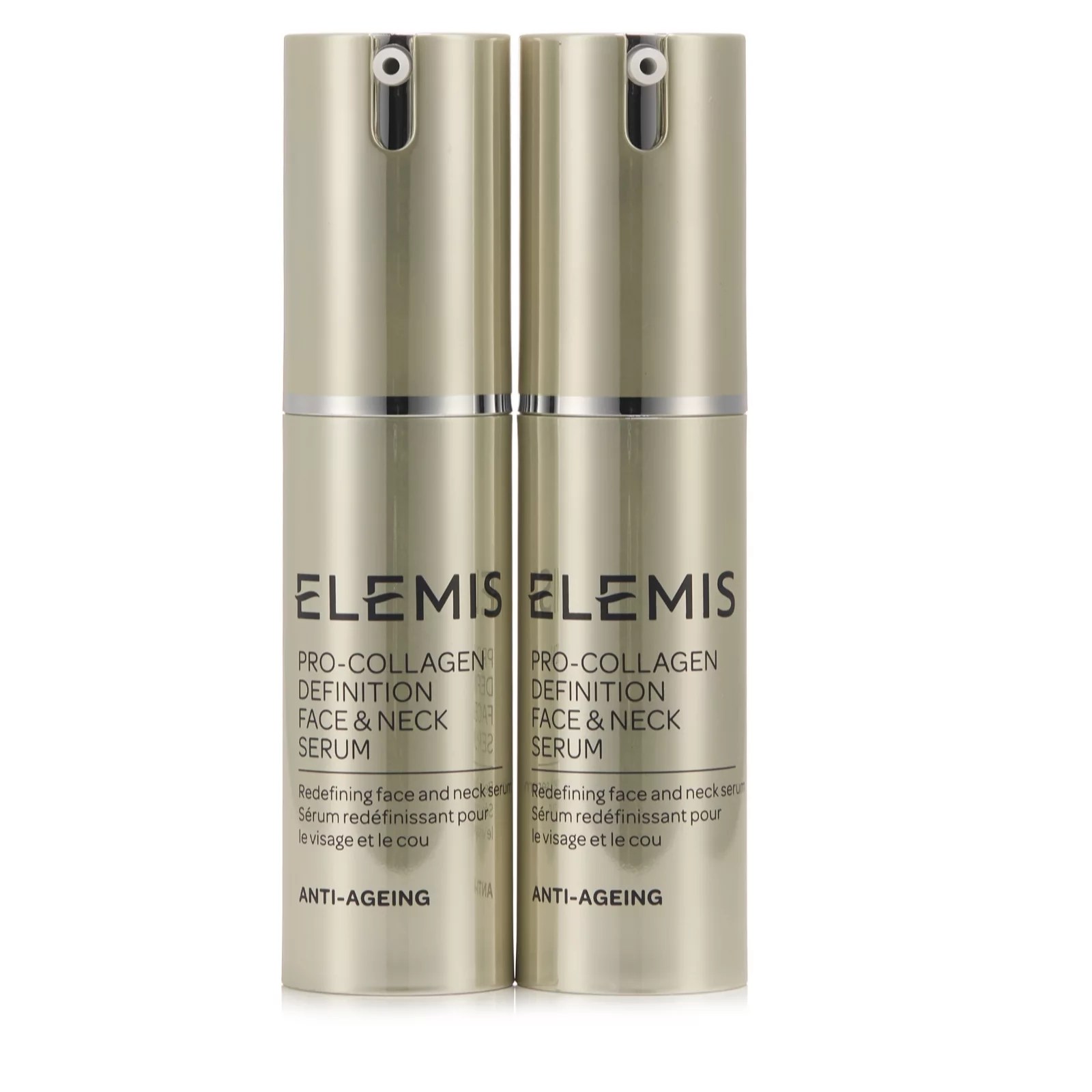 Elemis ProCollagen Definition Face & Neck Serum 15ml Duo QVC UK