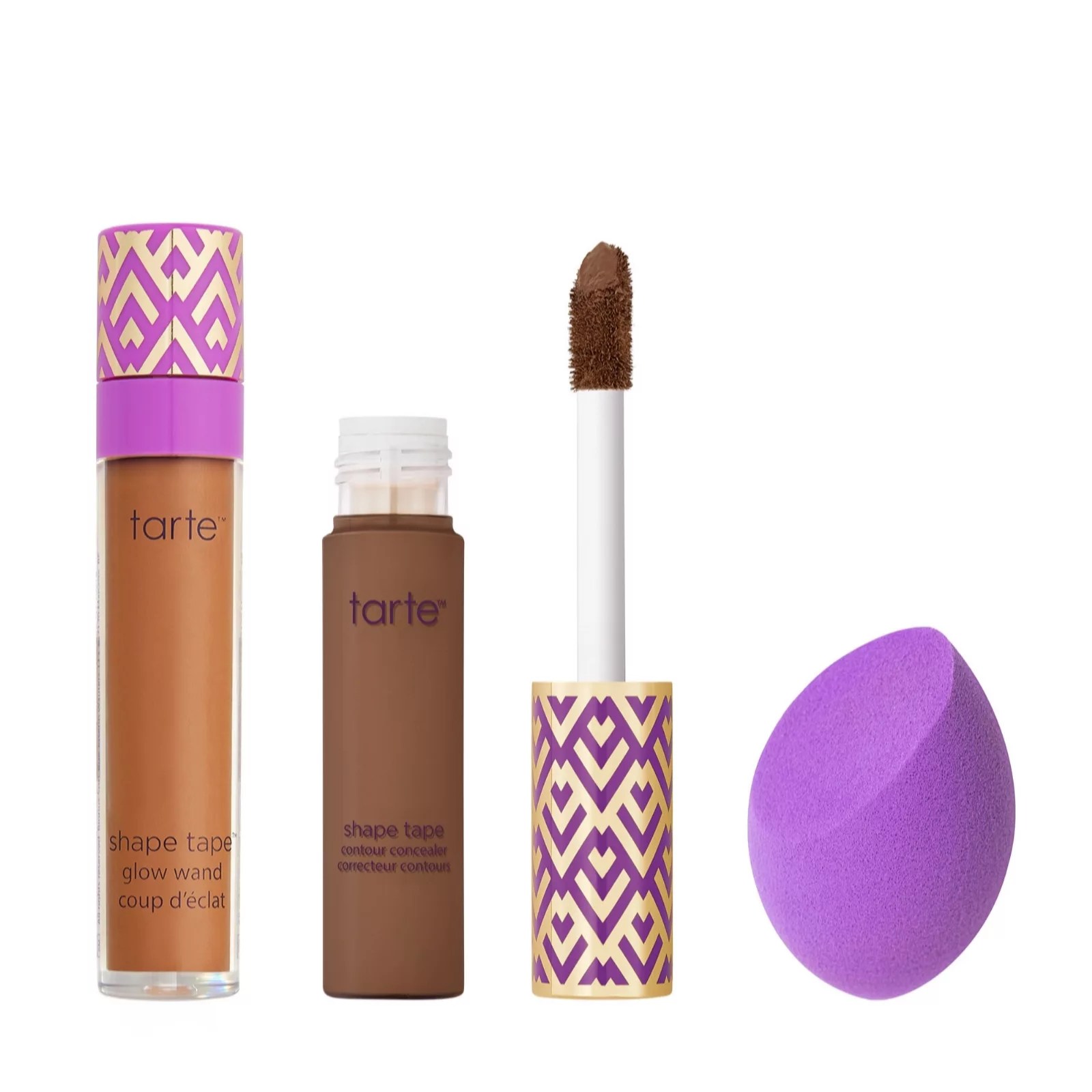 Tarte Shape Tape Concealer & Glow Wand with Sponge QVC UK
