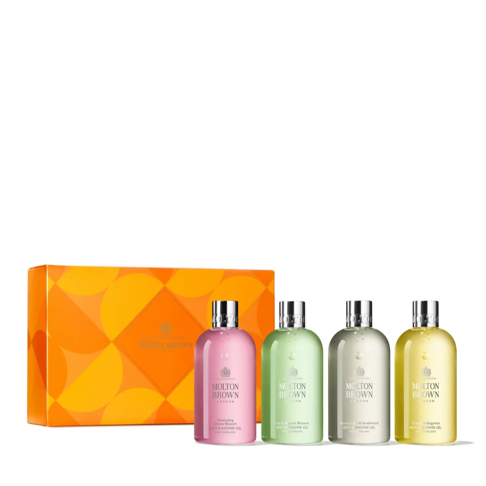 Molton Brown 4 Piece Body Wash Collection with Gift Box QVC UK