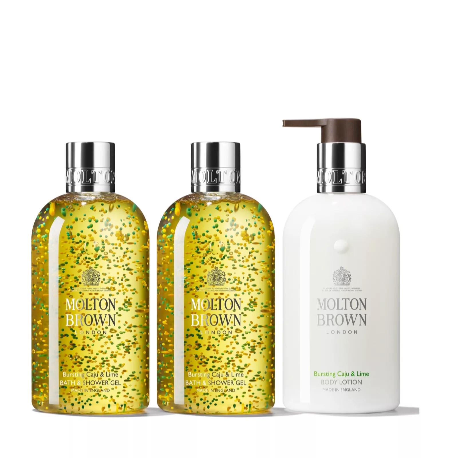 Molton Brown Caju & Lime 3 Piece Layering Collection 300ml QVC UK