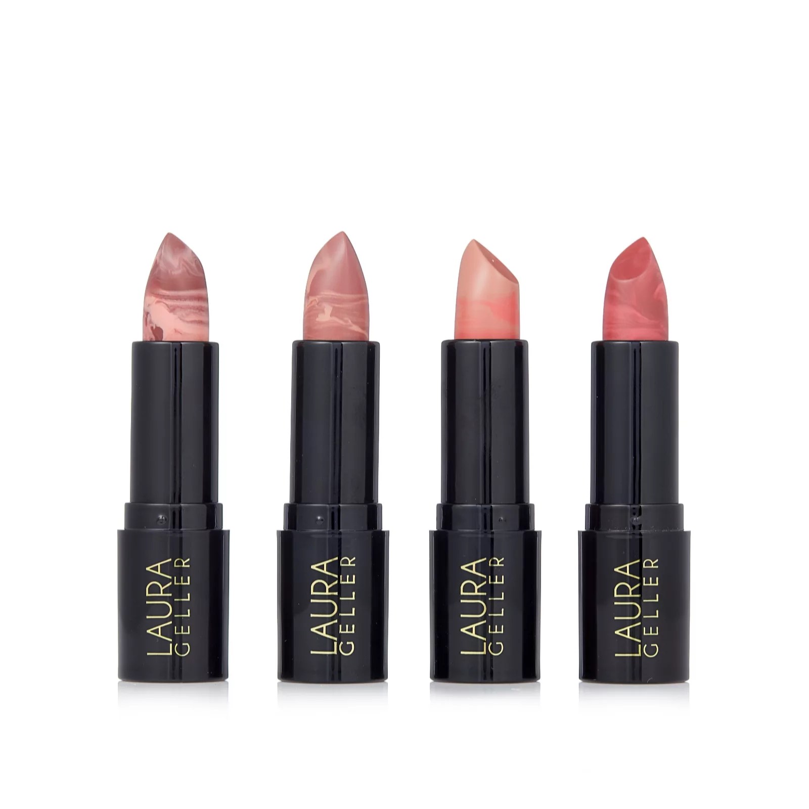 Laura Geller 4 Piece Italian Marble Lipstick QVC UK