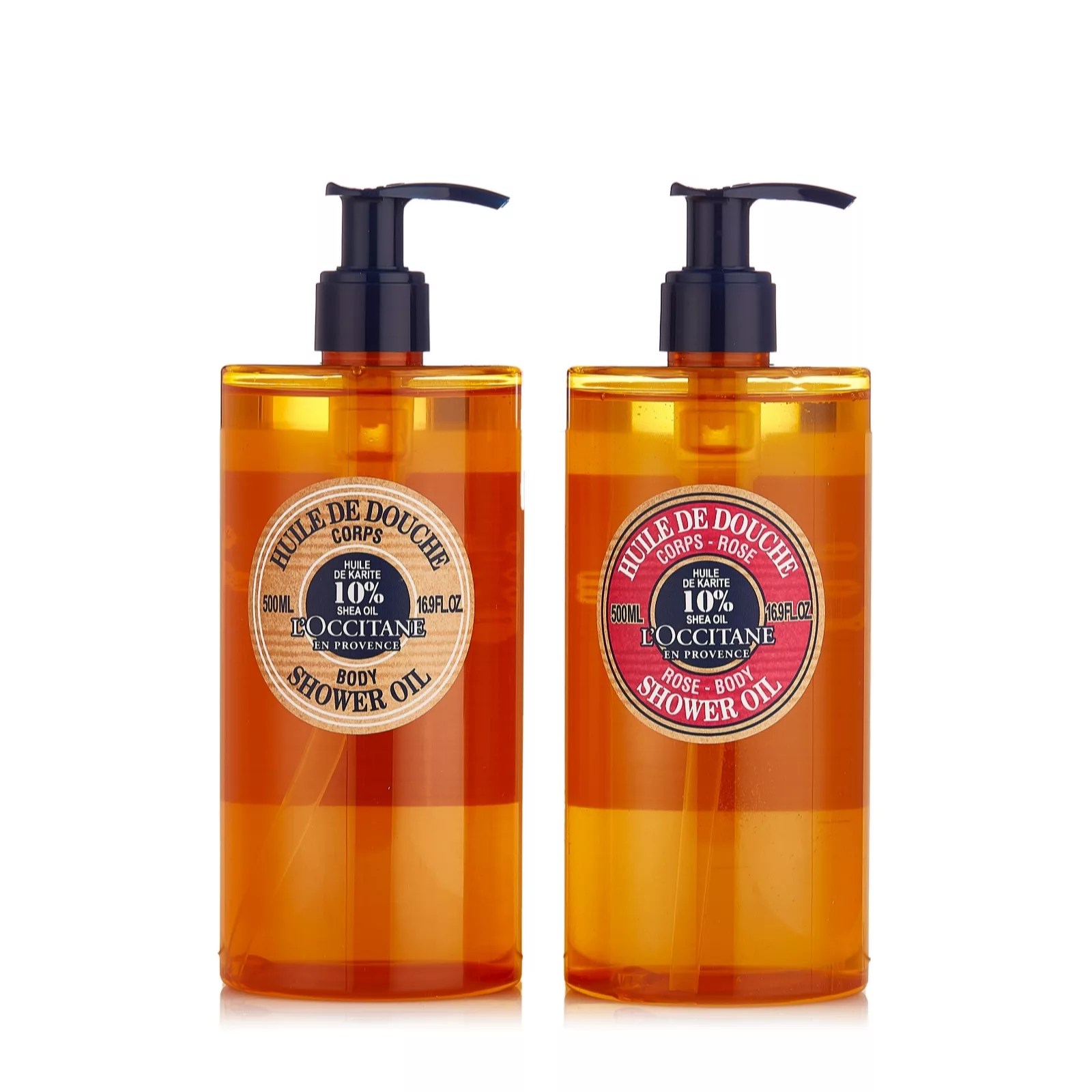 L'Occitane 2 Piece Supersize Shea Shower Oil Set QVC UK