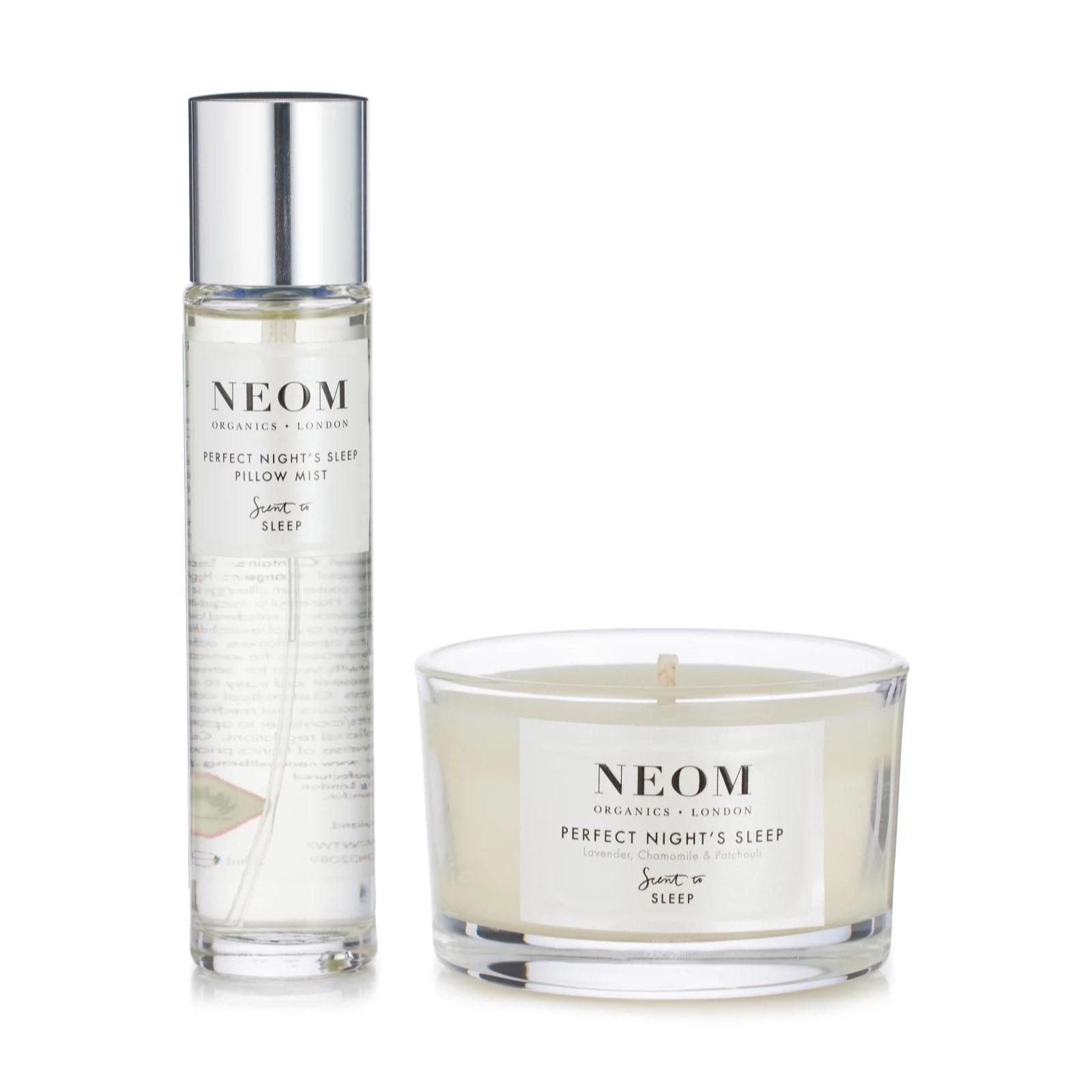Neom Pillow Mist & Travel Candle Collection QVC UK