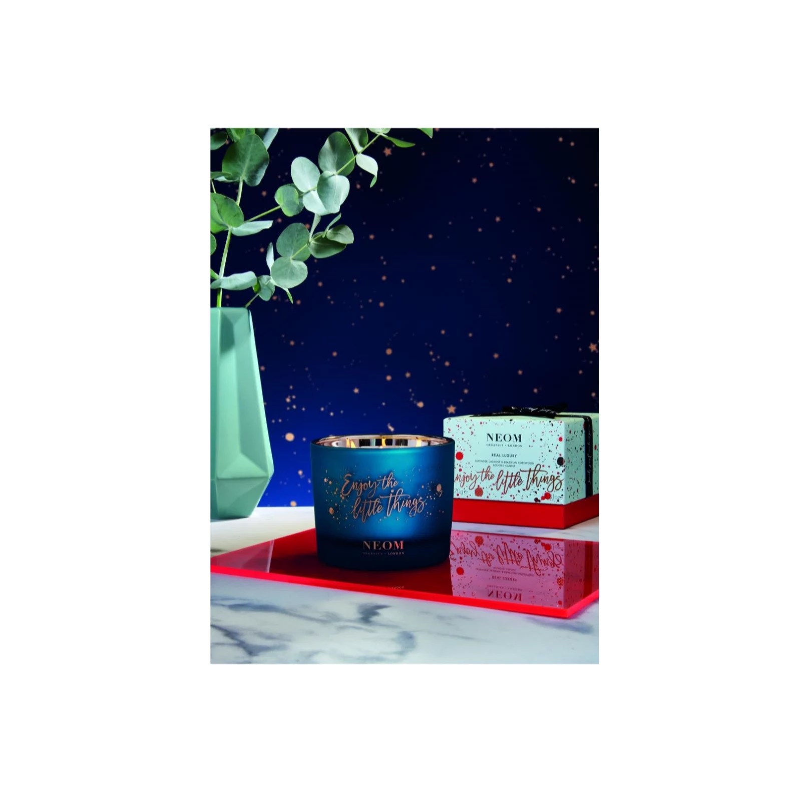 Neom Limited Edition 3 Wick Christmas Candle Duo QVC UK