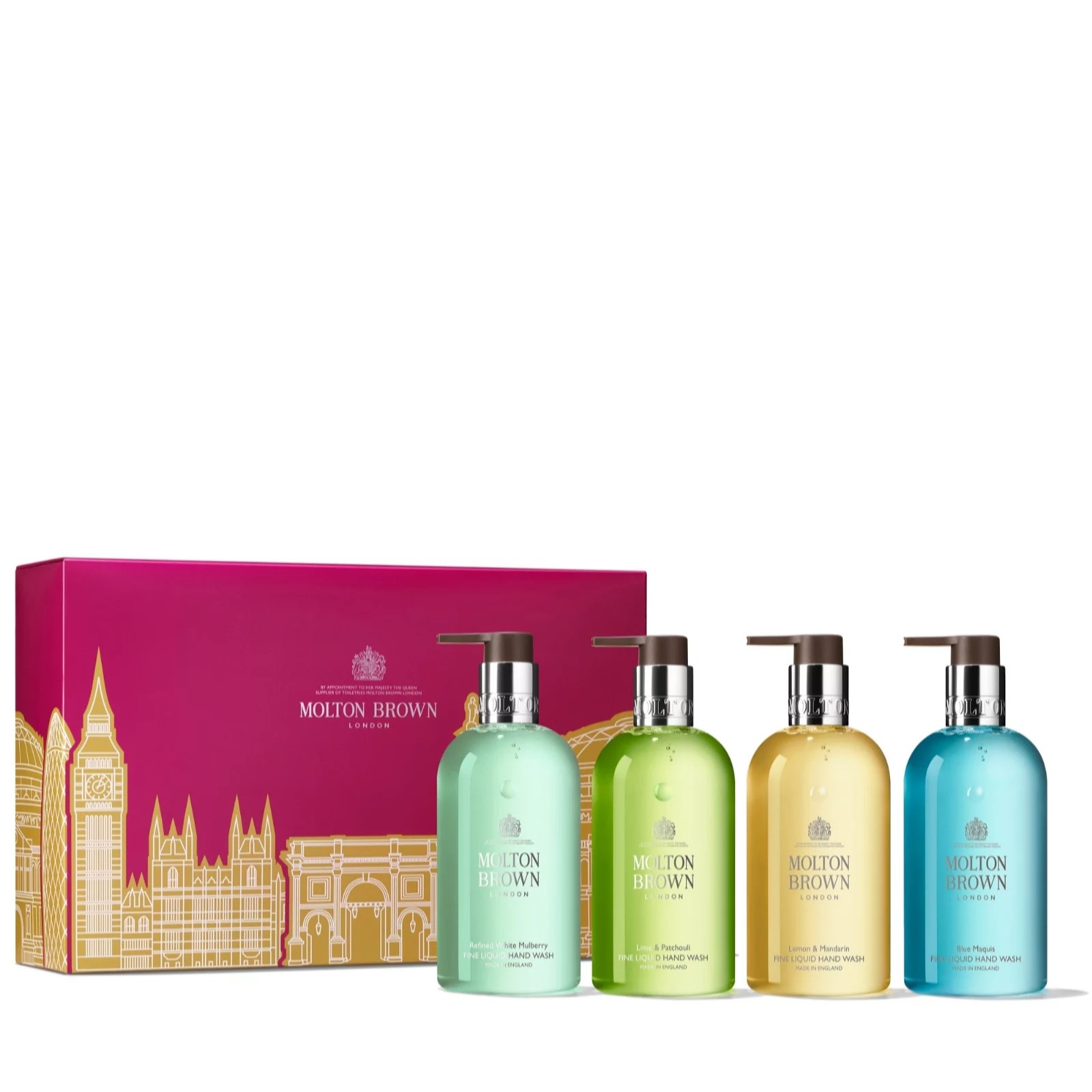 Molton Brown 4 Piece Hand Wash Collection & Box QVC UK