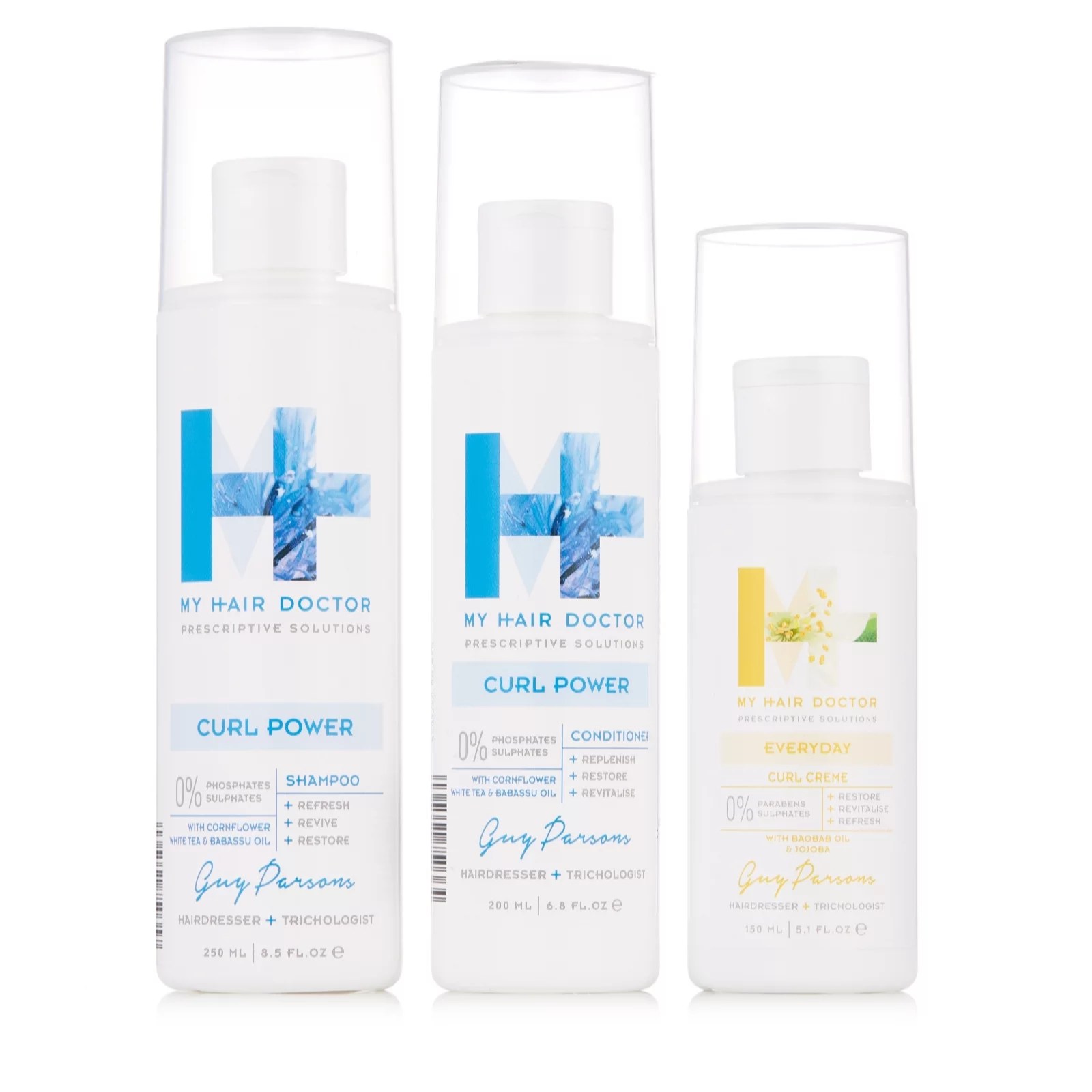 My Hair Doctor 3 Piece Curl Collection QVC UK