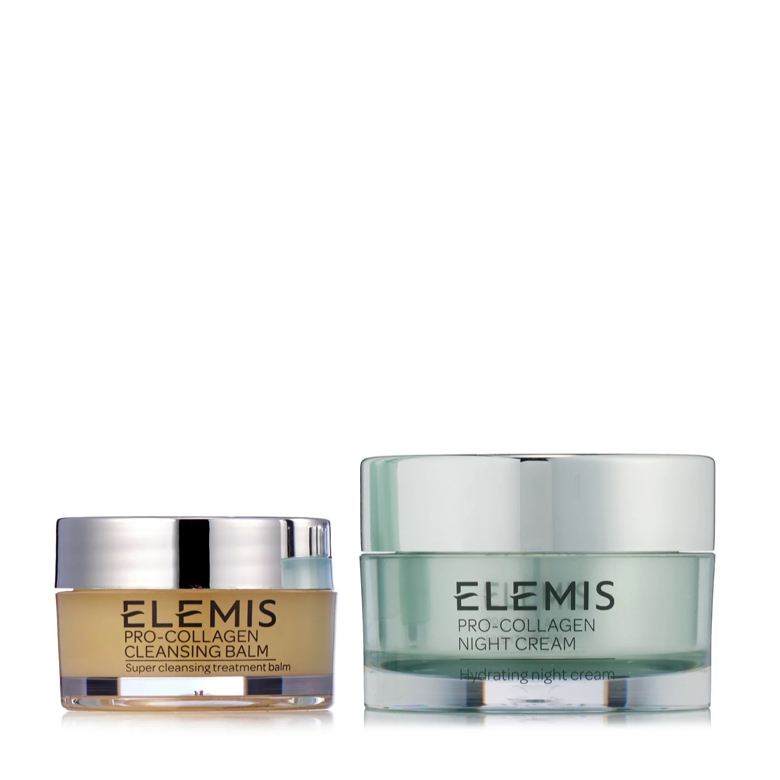 Elemis Pro Collagen Night Cream 30ml & Cleansing Balm 20g QVC UK