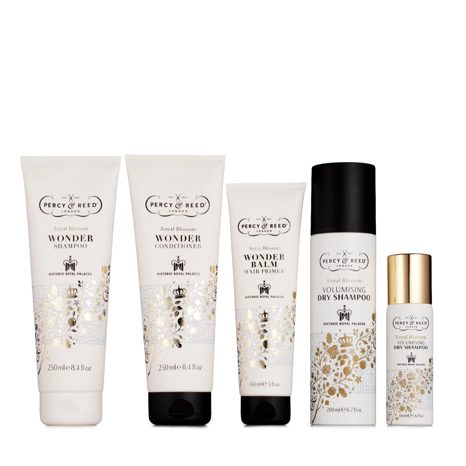 Percy & Reed Royal Blossom 5 Piece Haircare Collection QVC UK