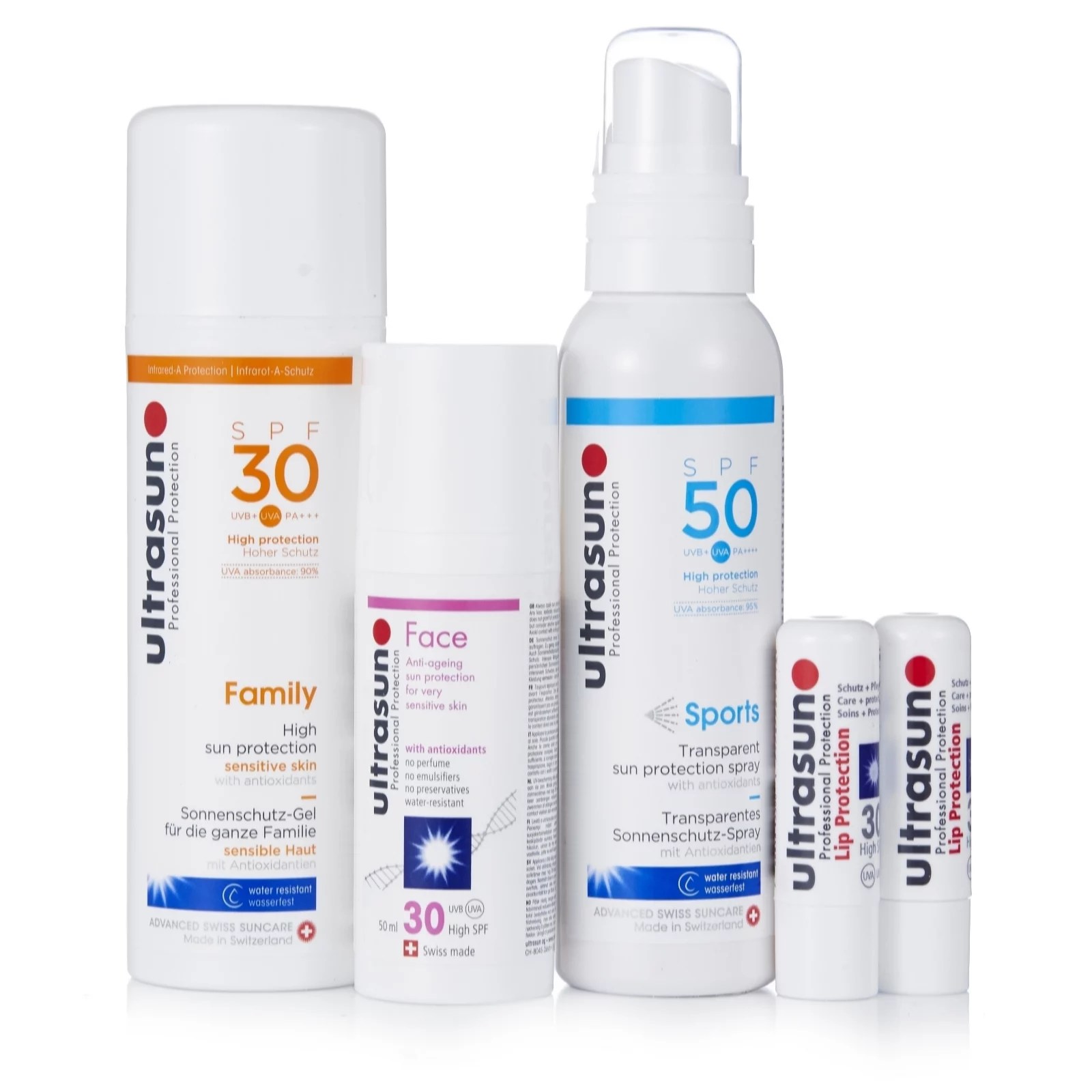 Ultrasun 5 Piece Sun Protection Collection QVC UK