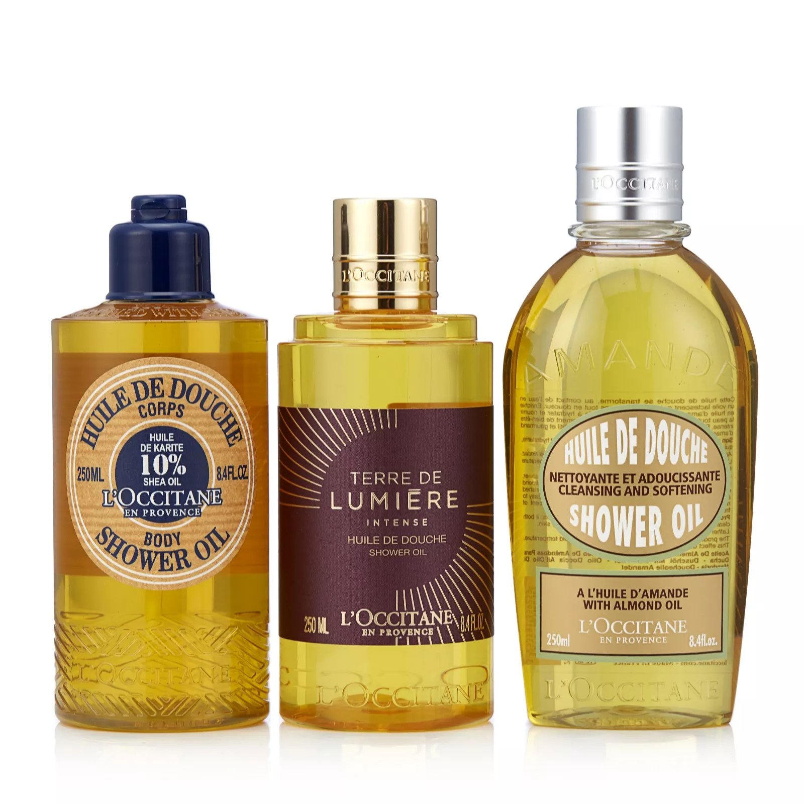 L'Occitane 3 Piece Shower Oil Collection QVC UK