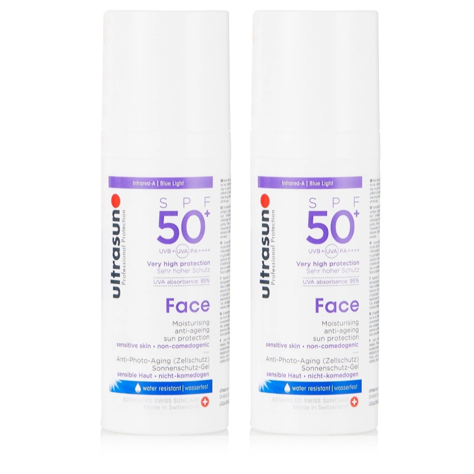 Ultrasun Sun Protection Face SPF 50+ 50ml Duo QVC UK