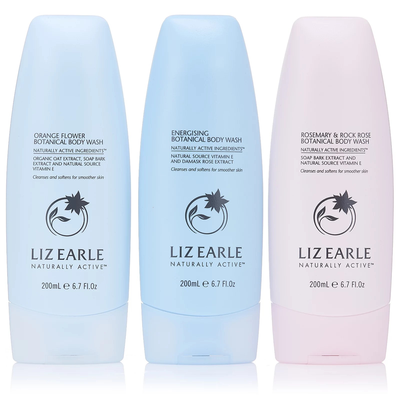 Liz Earle Botanical Body Wash Trio QVC UK
