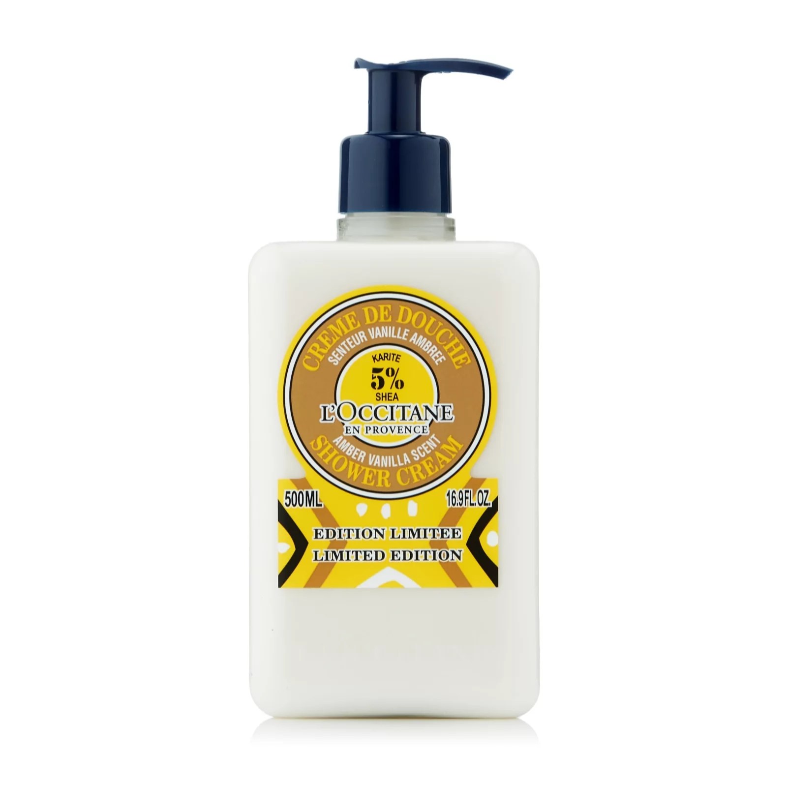 L'Occitane Vanilla Amber Shower Cream 500ml QVC UK