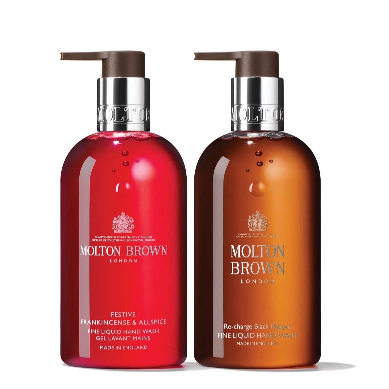 Molton Brown 2 Piece Frankincense & Black Pepper Hand Wash Set QVC UK