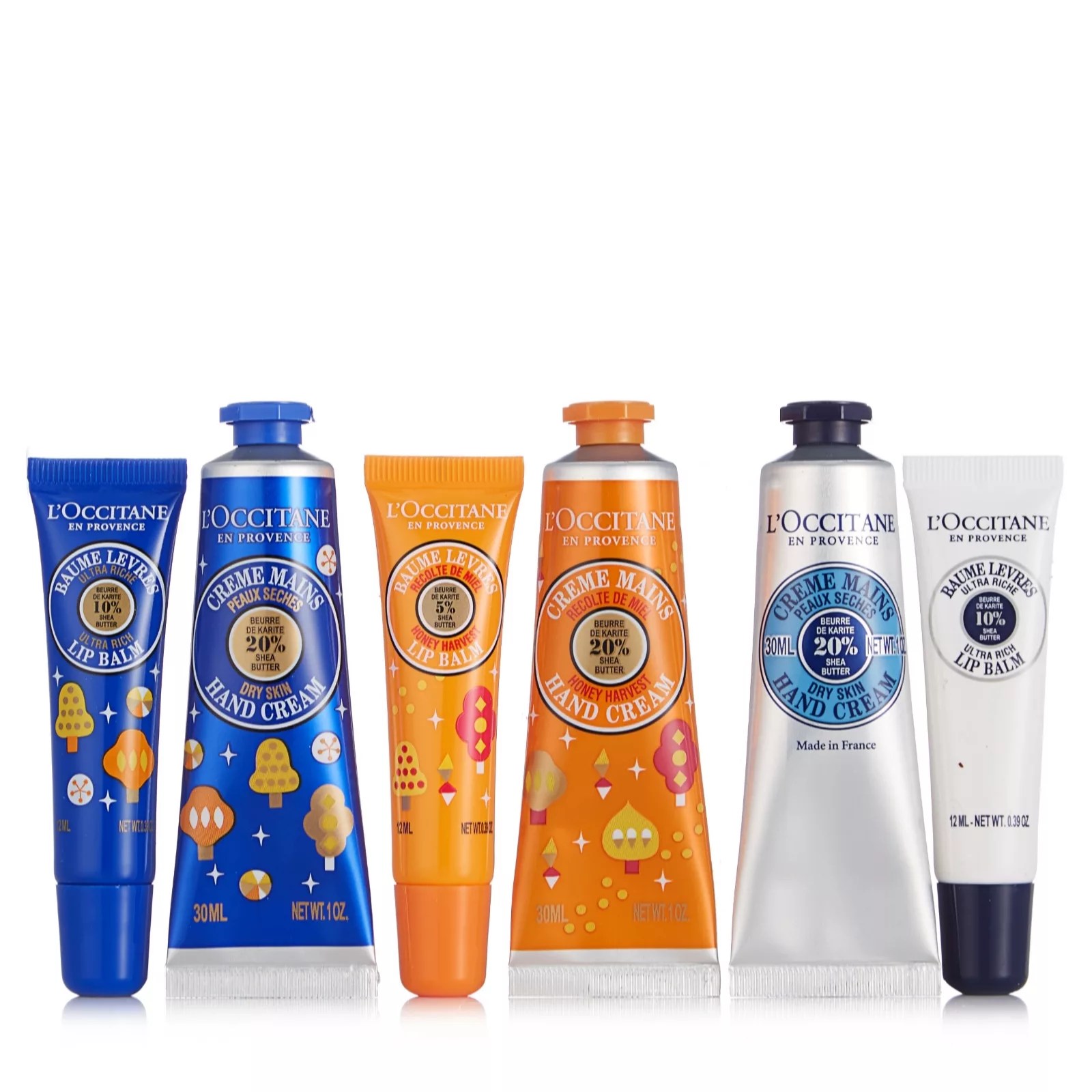 L'Occitane 6 Piece Hugs and Kisses Trio Gift Set QVC UK