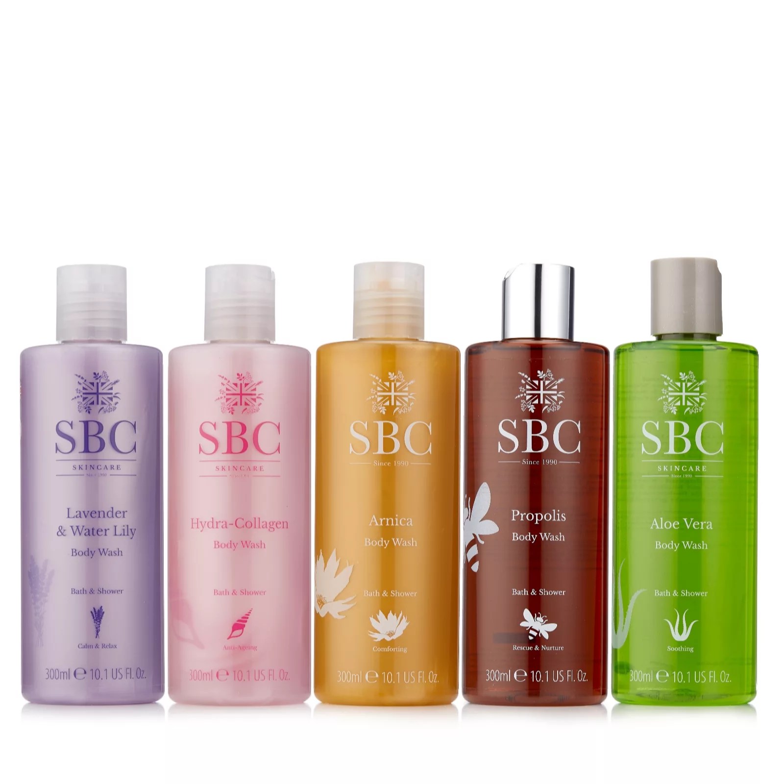SBC 5 Piece Best of Body Washes Collection QVC UK