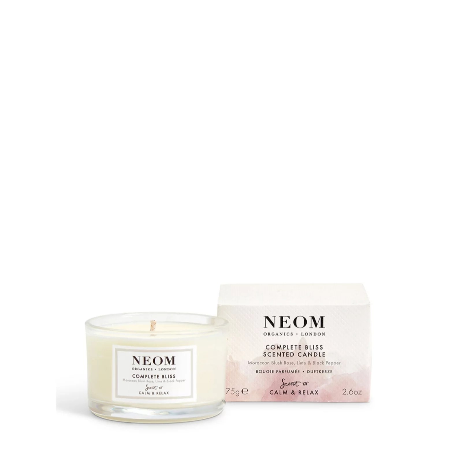 Neom 4 Piece Total Wellbeing Discovery Candle Collection QVC UK