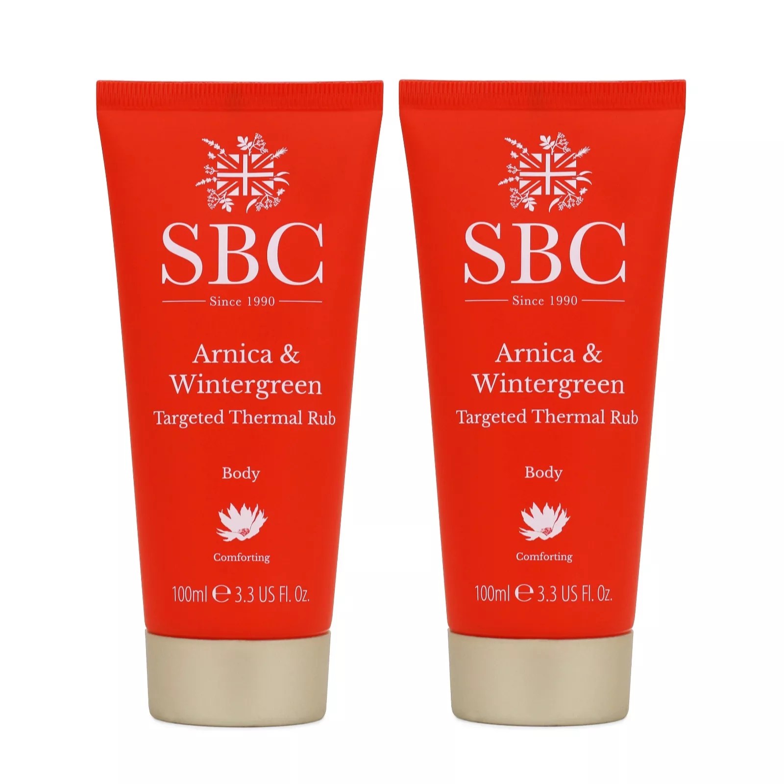 SBC Arnica & Wintergreen Targeted Thermal Rub Duo QVC UK