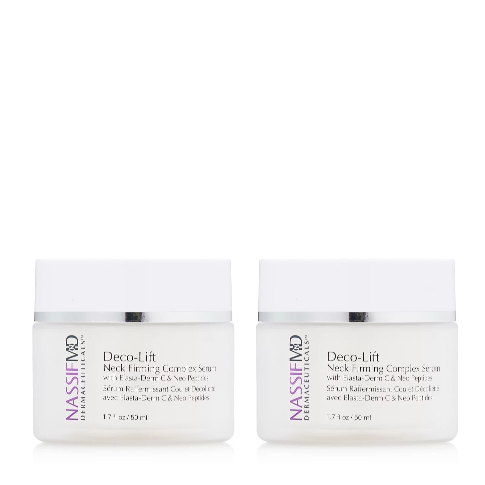 NassifMD DecoLift Neck Firming Complex Serum 50ml Duo QVC UK