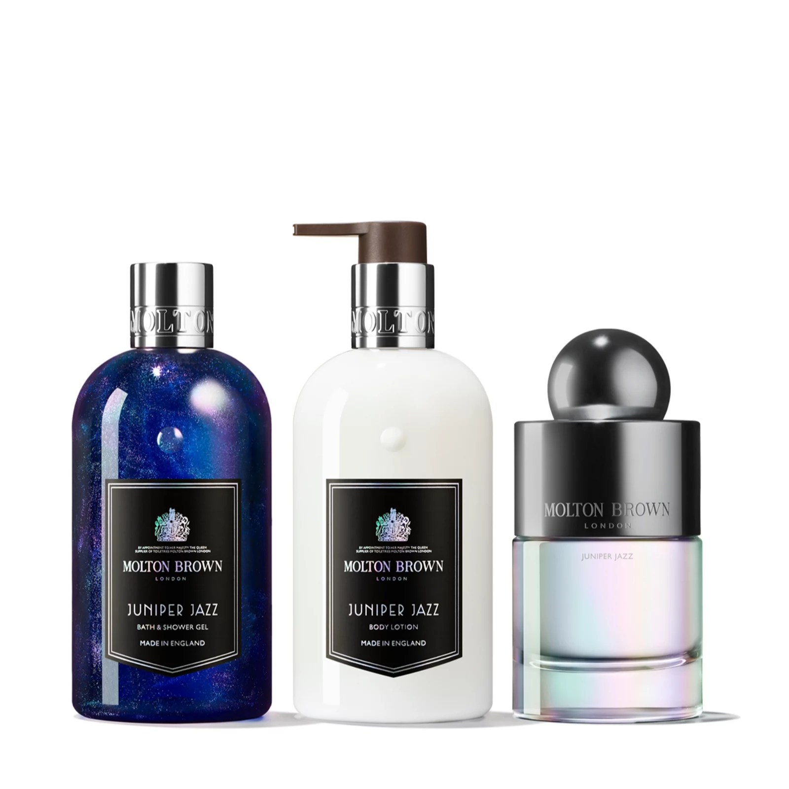 Molton Brown 3 Piece Juniper Jazz Fragrance Layering Gift Collection