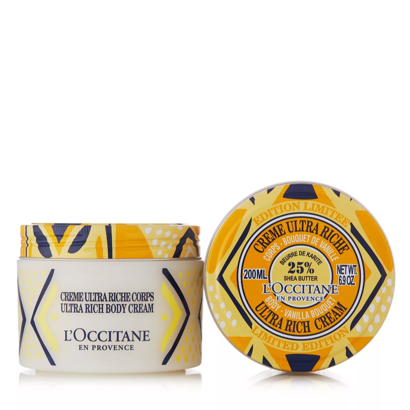 L'Occitane Shea Vanilla Ultra Rich Body Cream 200ml Duo QVC UK