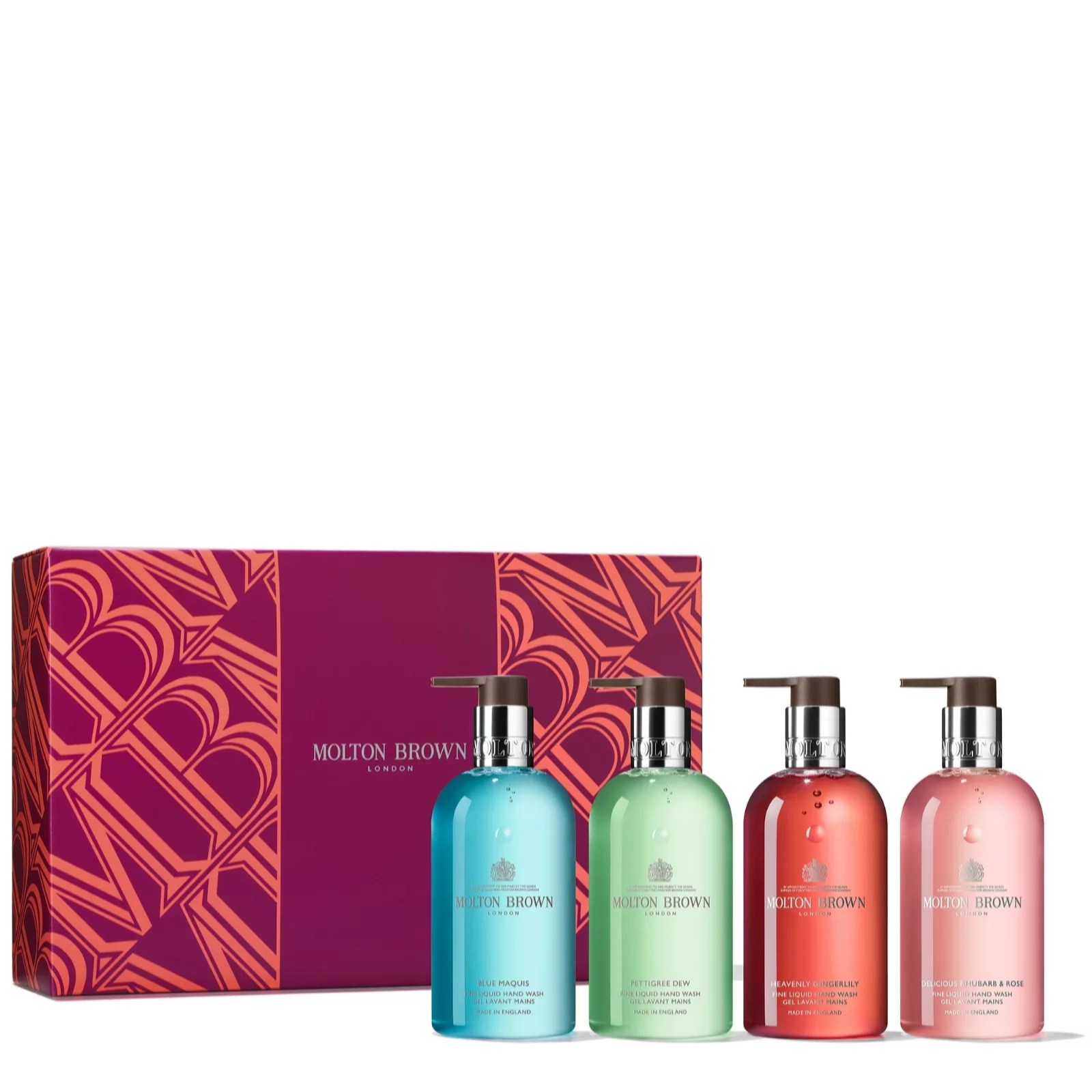 Molton Brown 4 Piece Hand Wash Collection & Box QVC UK