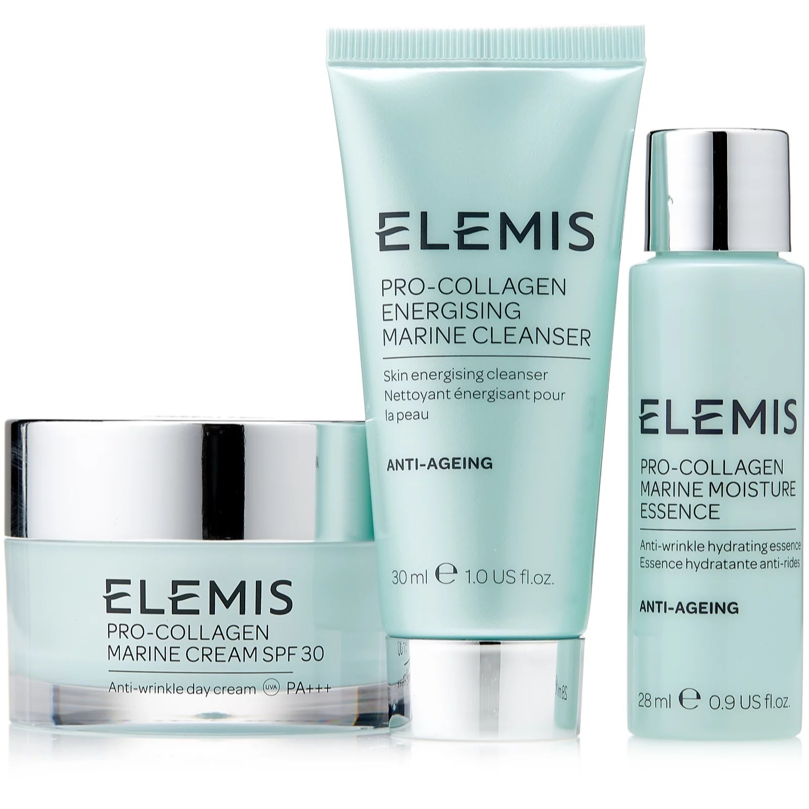 Elemis 3 Piece ProCollagen Marine Moisture Collection QVC UK